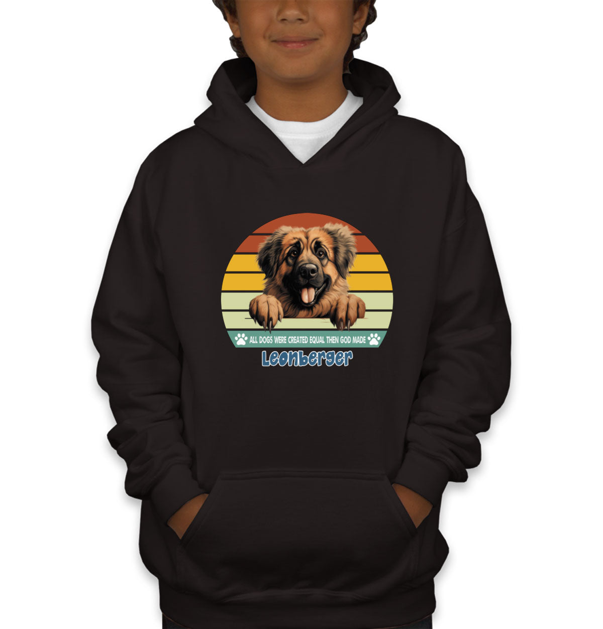 All Dogs Were Created Equal Leonberger Youth Hoodie