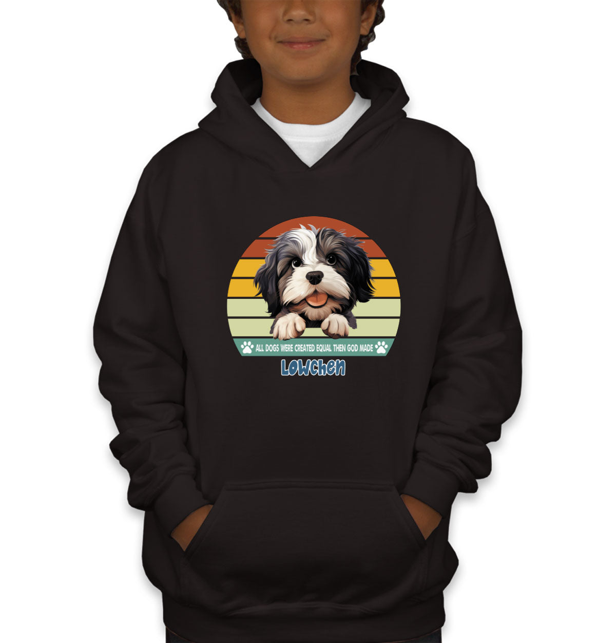 All Dogs Were Created Equal Lowchen Youth Hoodie
