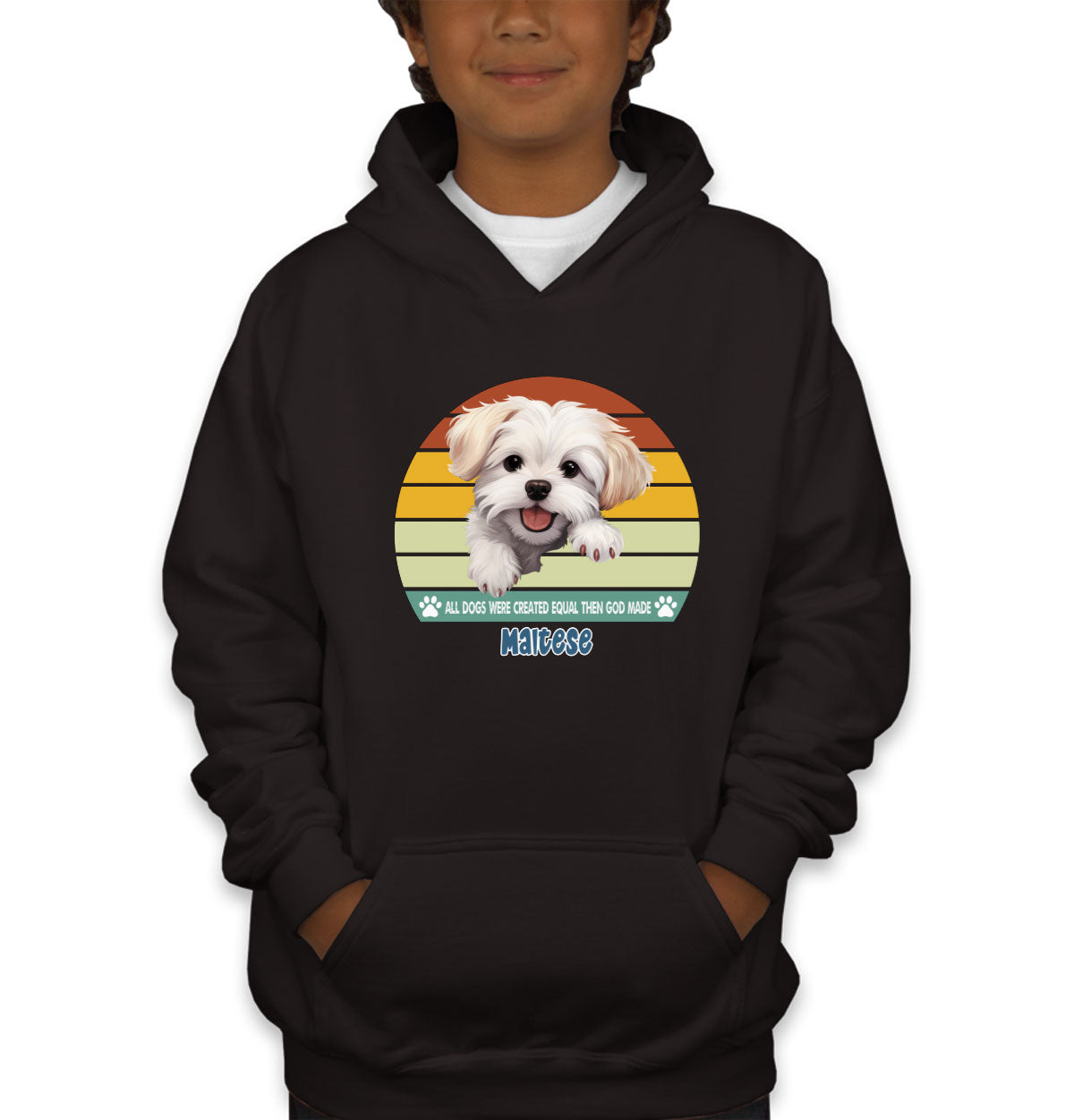 All Dogs Were Created Equal Maltese Youth Hoodie
