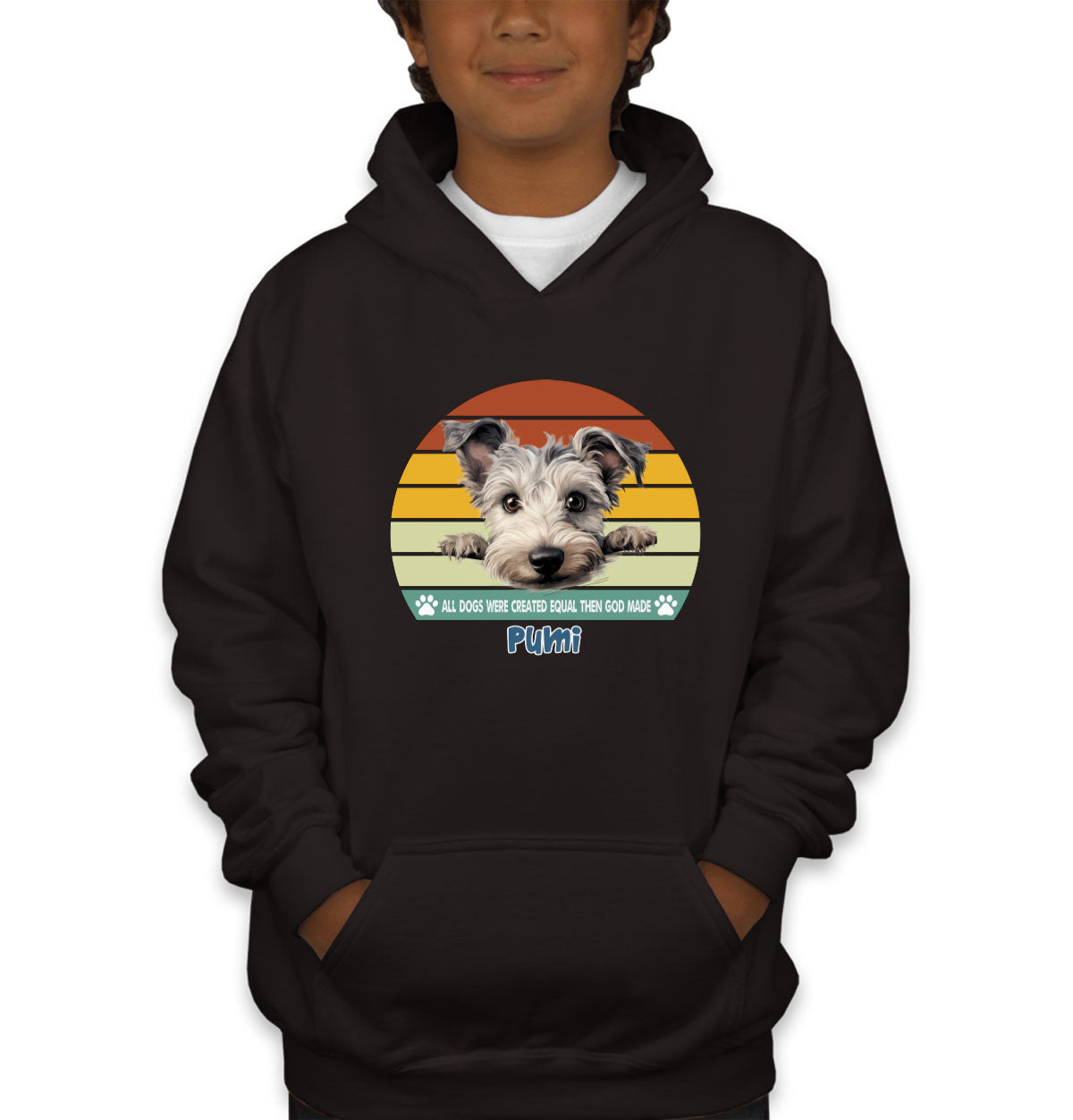 All Dogs Were Created Equal Pumi Youth Hoodie