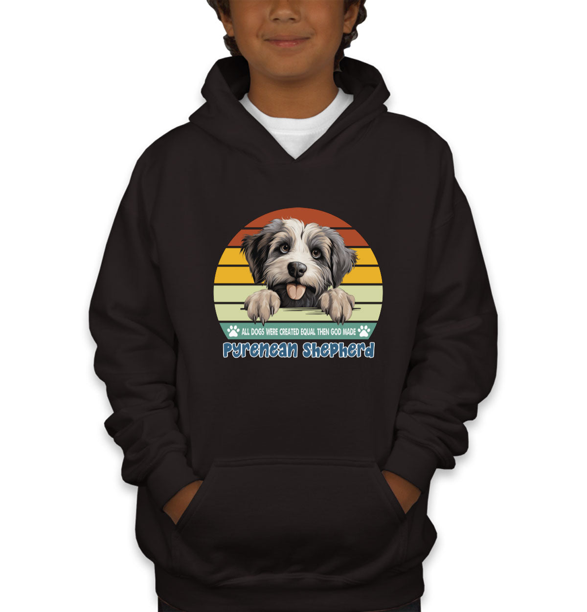 All Dogs Were Created Equal Pyrenean Shepherd Youth Hoodie