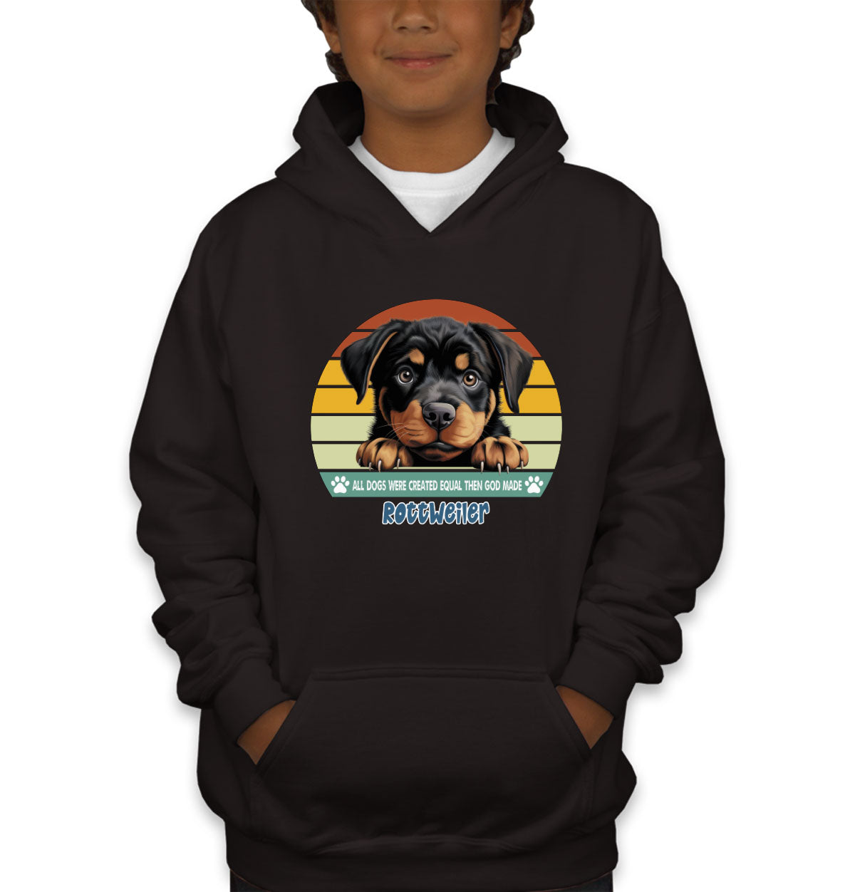 All Dogs Were Created Equal Rottweiler Youth Hoodie