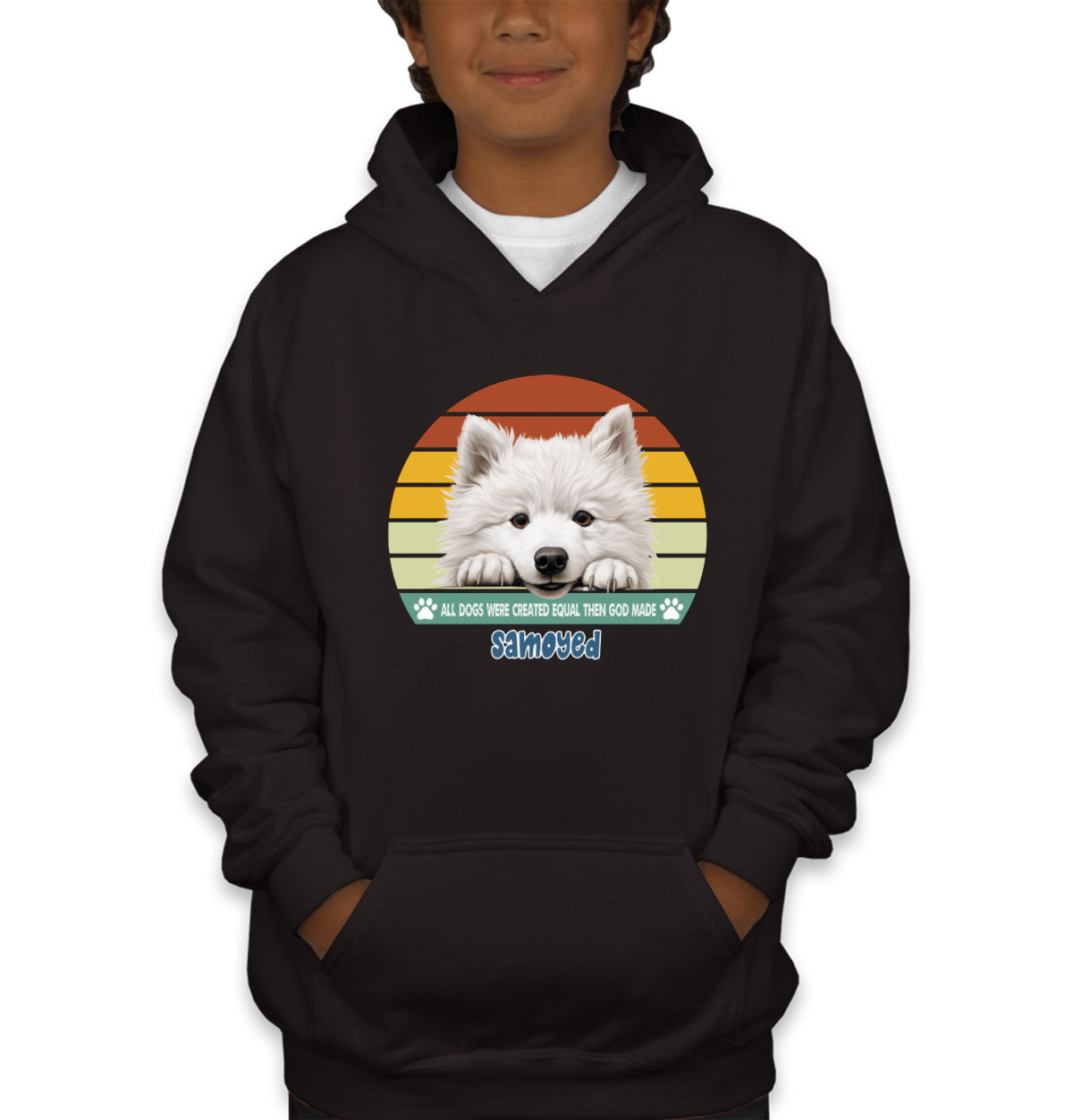 All Dogs Were Created Equal Samoyed Youth Hoodie