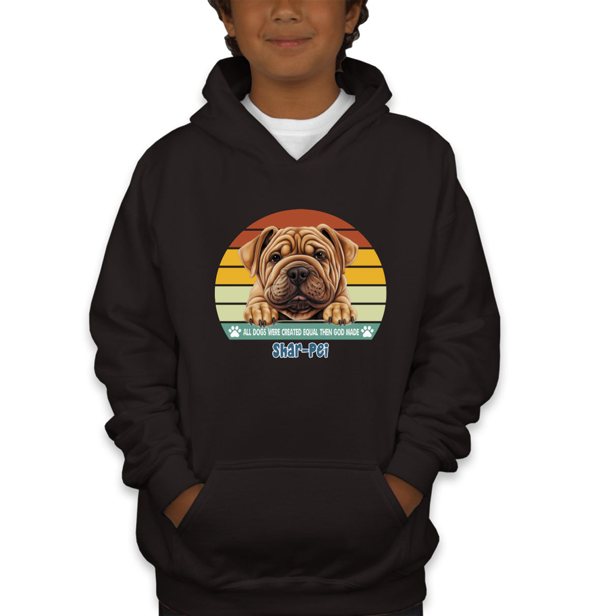 All Dogs Were Created Equal Shar-Pei Youth Hoodie