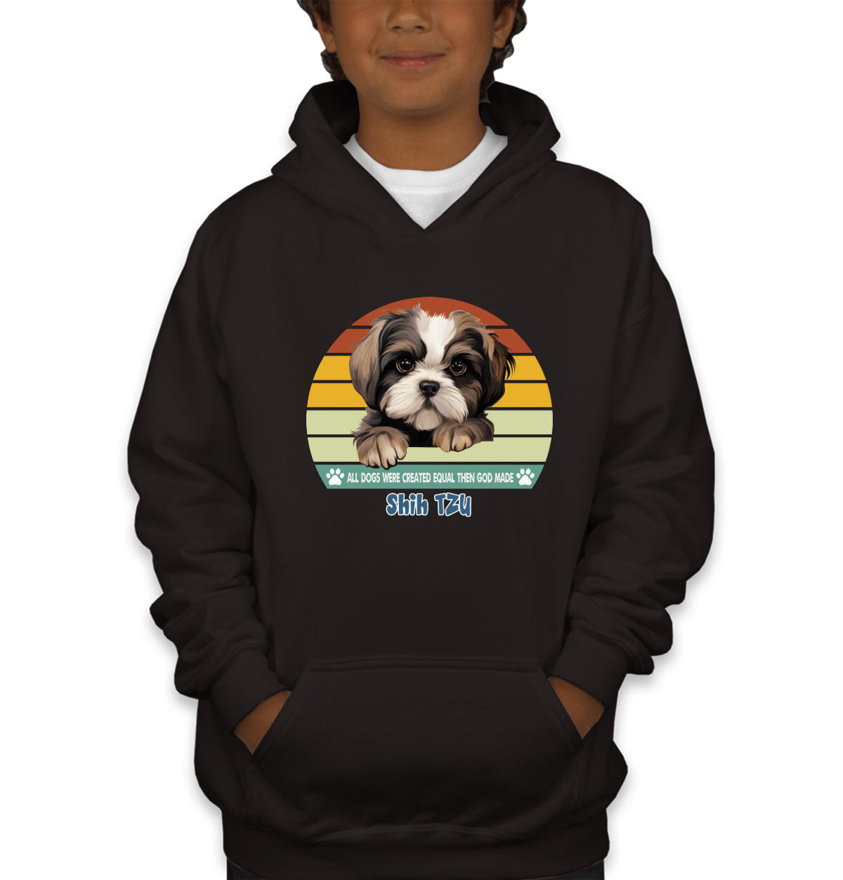 All Dogs Were Created Equal Shih Tzu Youth Hoodie