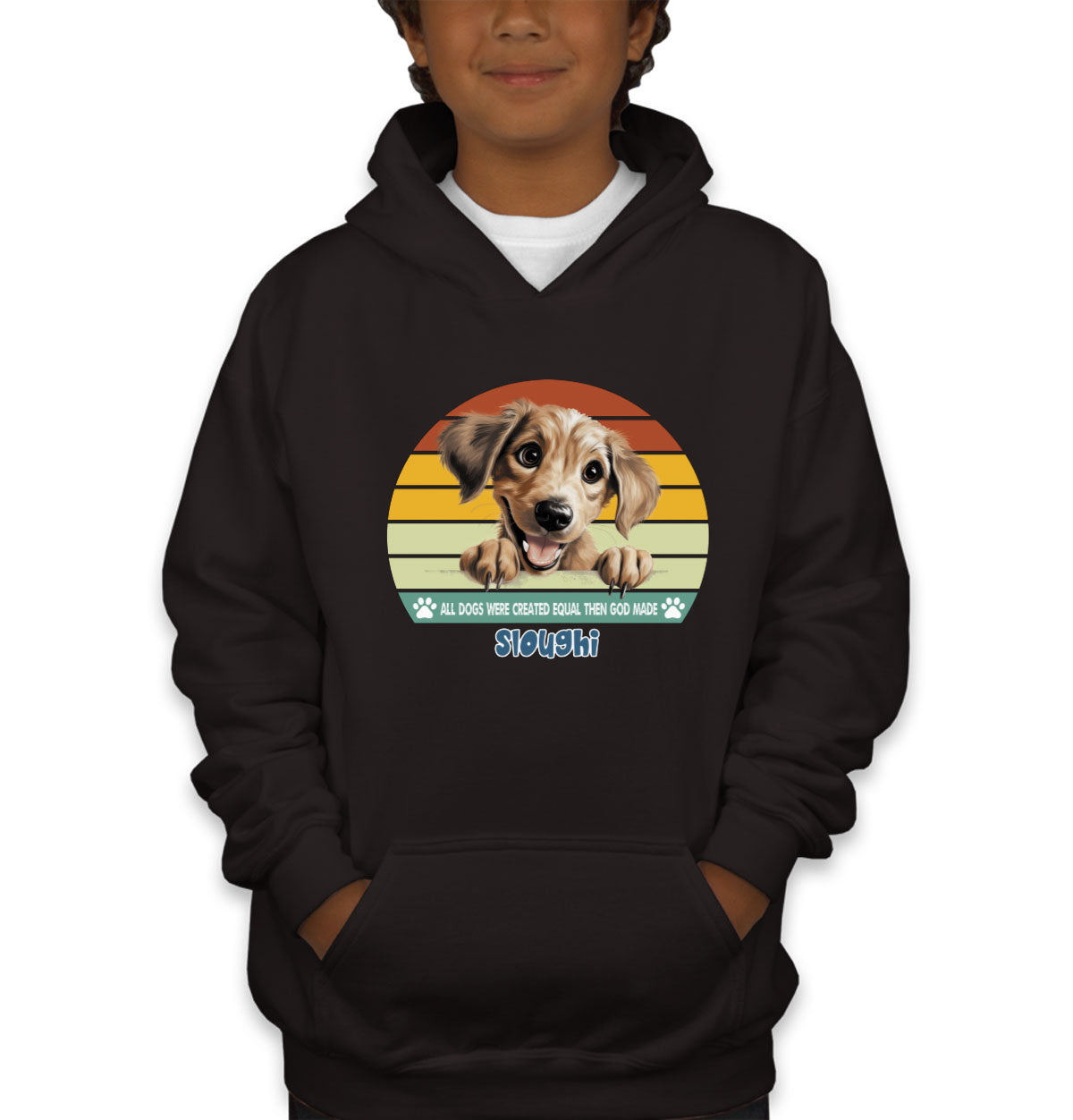 All Dogs Were Created Equal Sloughi Youth Hoodie