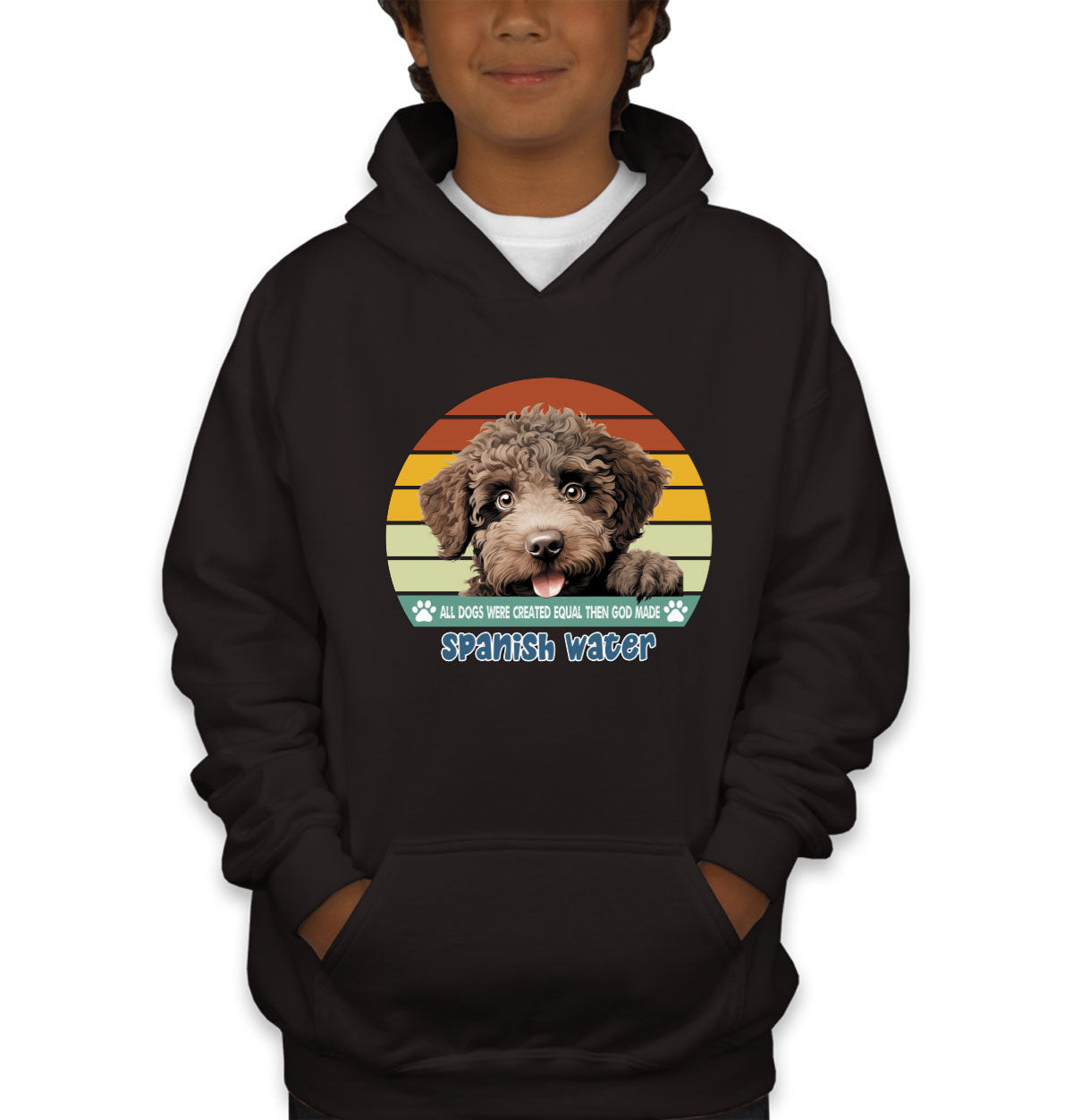 All Dogs Were Created Equal Spanish Water Youth Hoodie