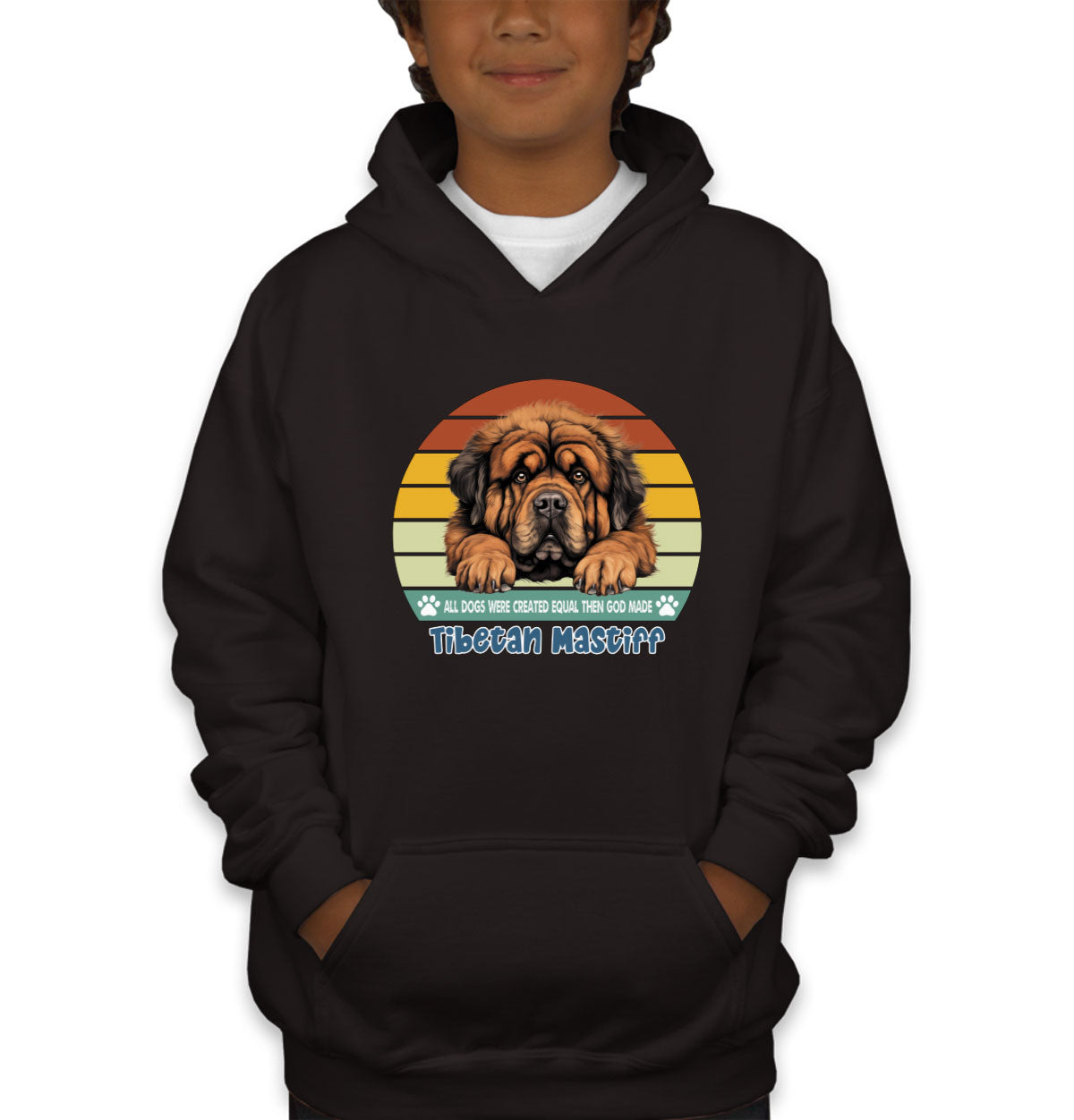 All Dogs Were Created Equal Tibetan Mastiff Youth Hoodie