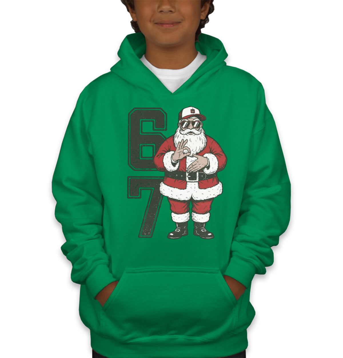 67 Sixty Seven Christmas Santa Youth Hoodie