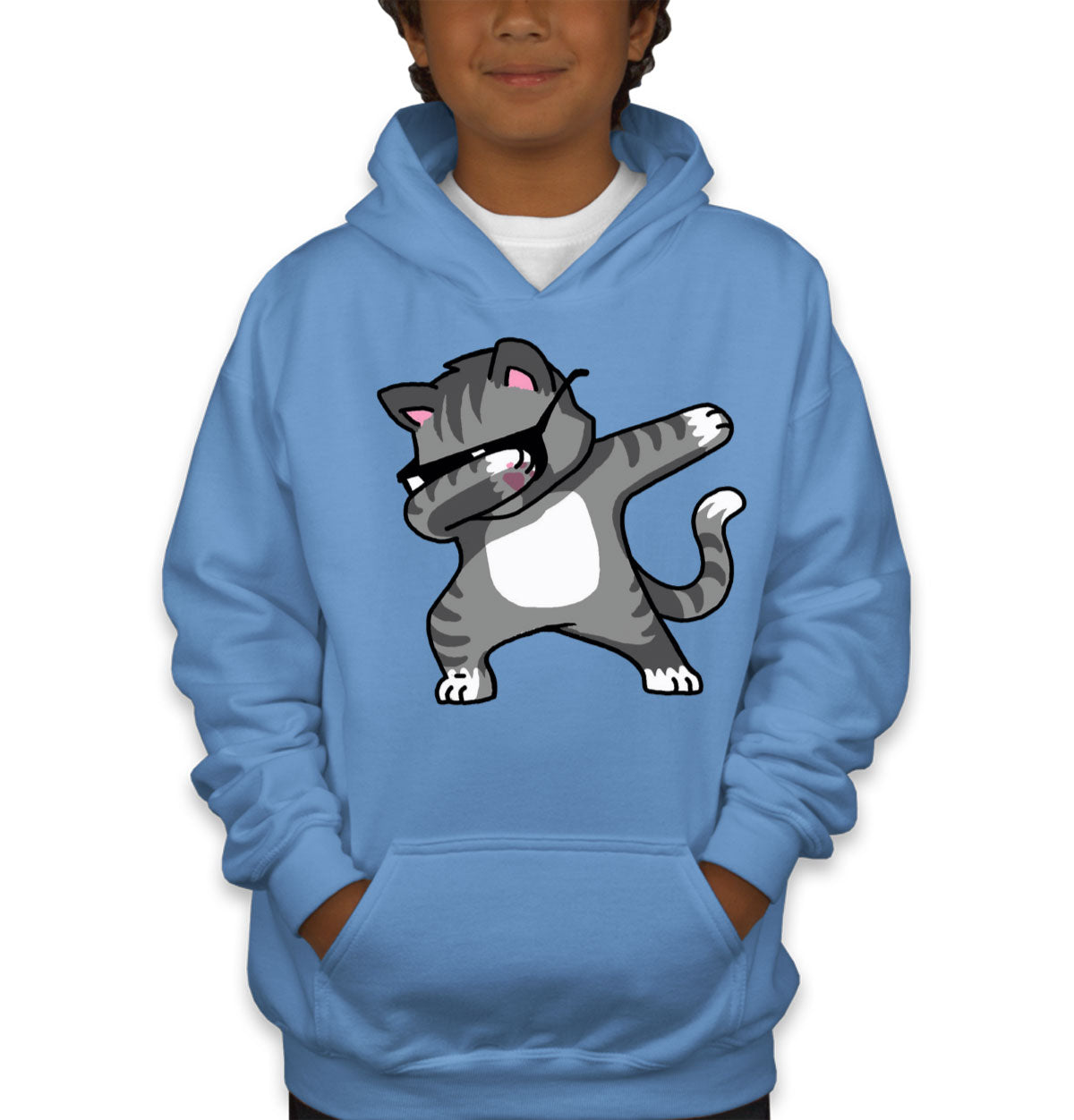 Dabbing Cat Youth Hoodie