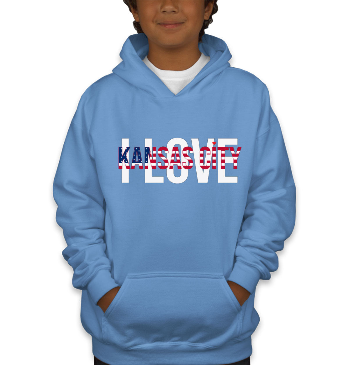 I Love Kansas City Youth Hoodie
