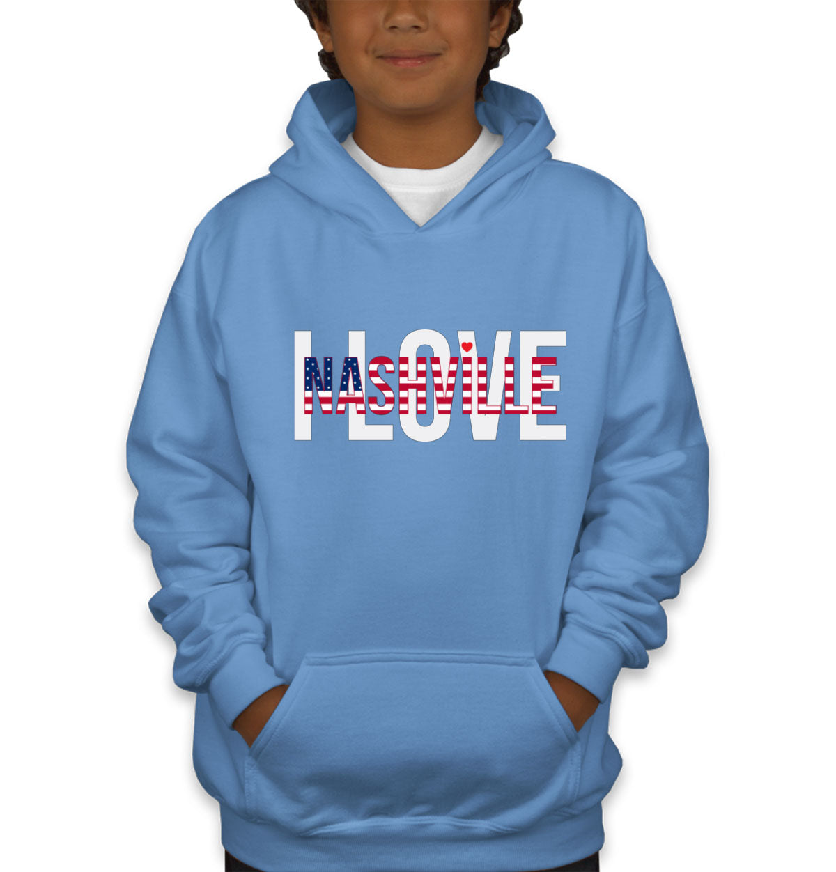 I Love Nashville Youth Hoodie