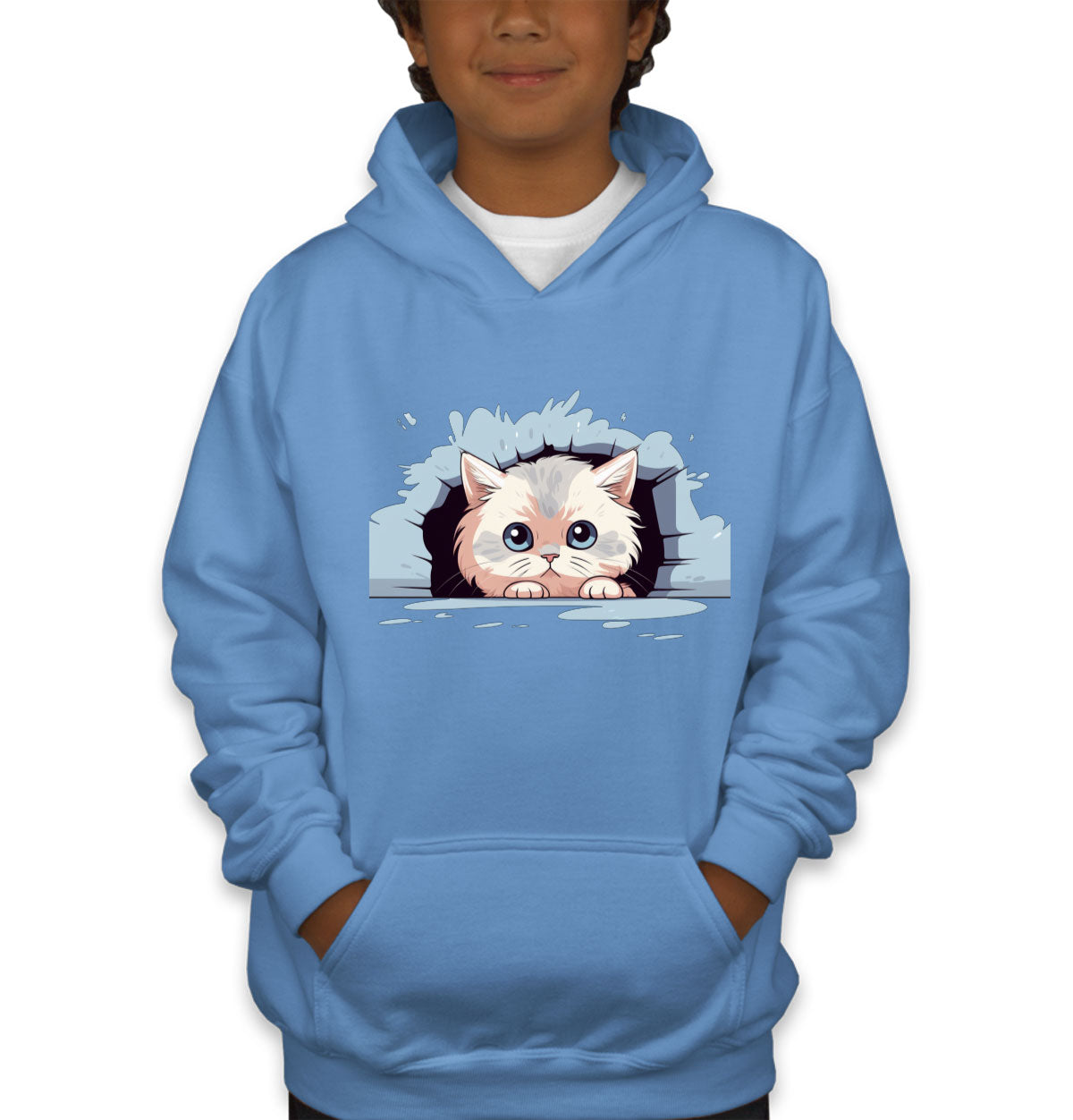 Cute Persian Cat Youth Hoodie