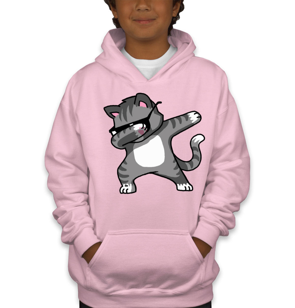 Dabbing Cat Youth Hoodie