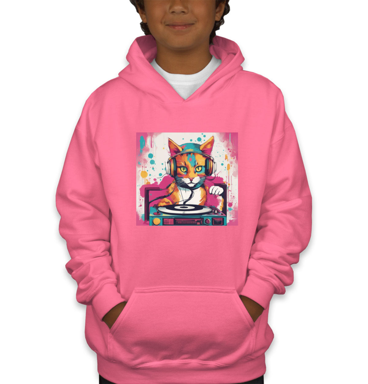 Dj Cat Youth Hoodie