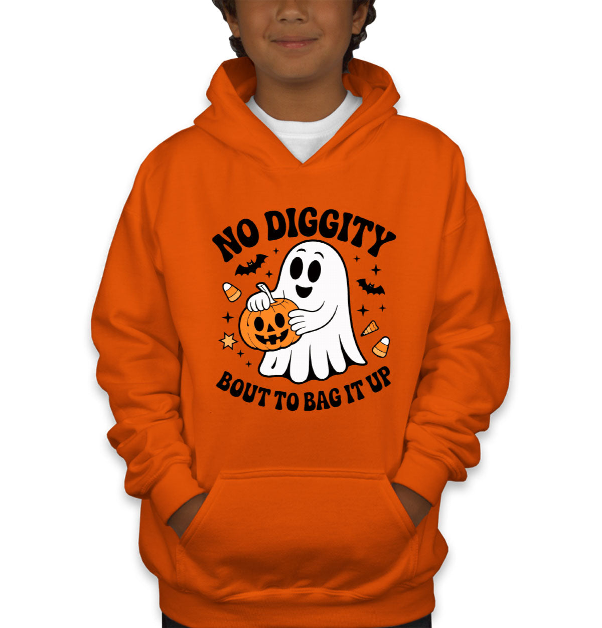 No Diggity Bout To Bag It Up Halloween Youth Hoodie