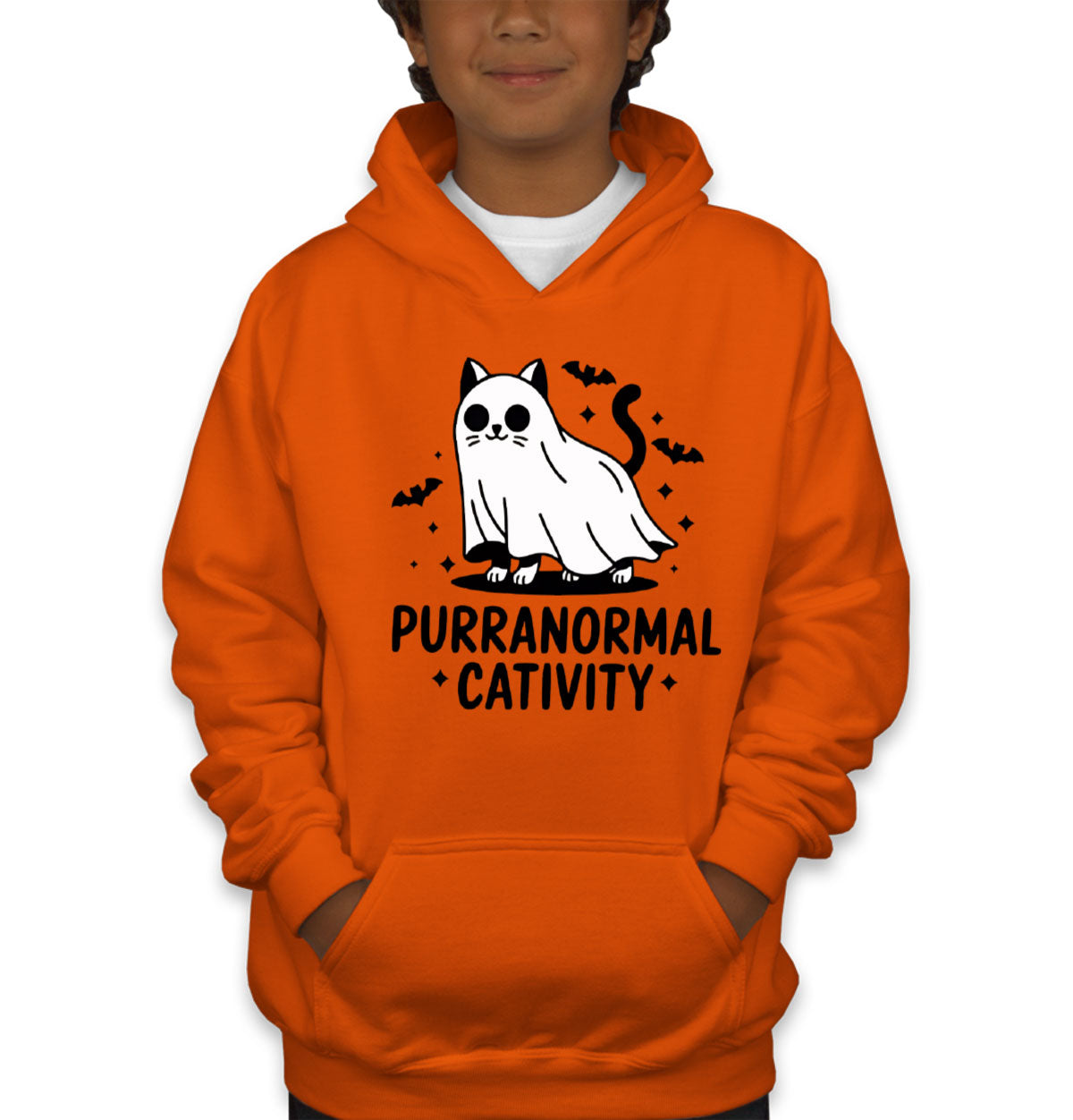 Purranormal Cativity Halloween Youth Hoodie