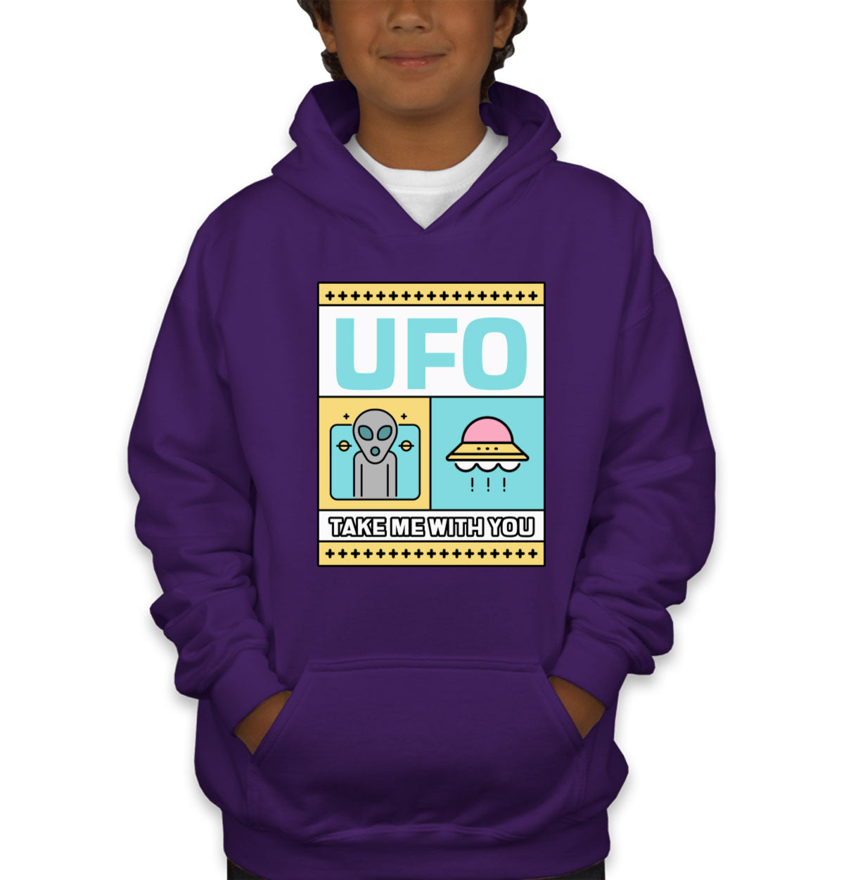 UFO Take Me With You Youth Hoodie