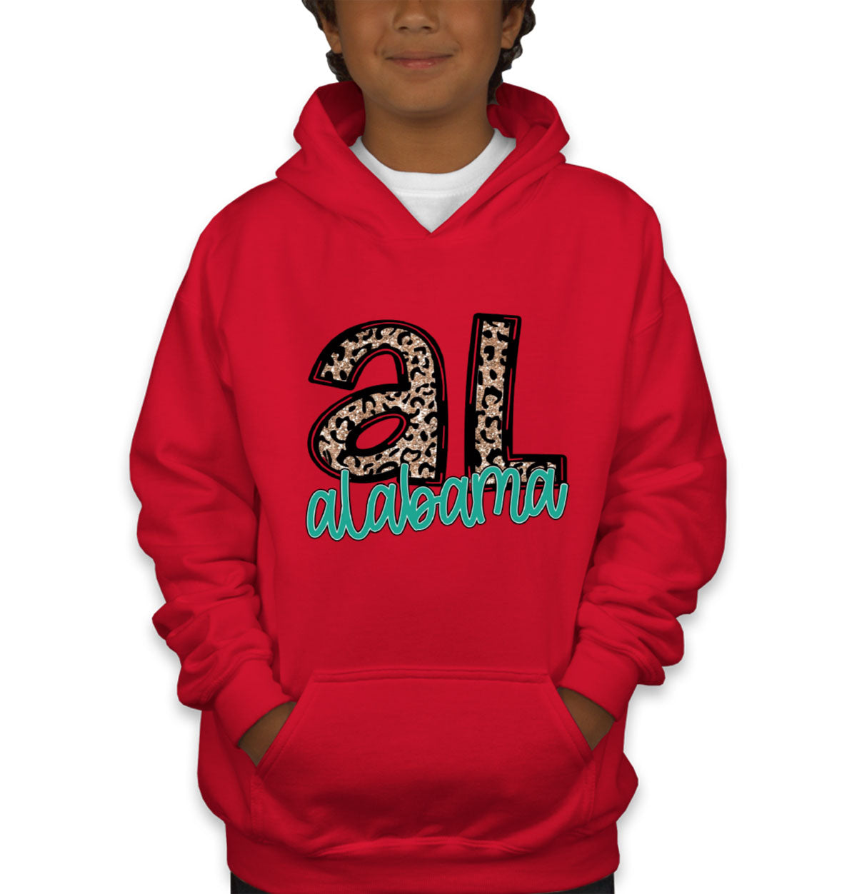 Alabama State Abbreviation Youth Hoodie