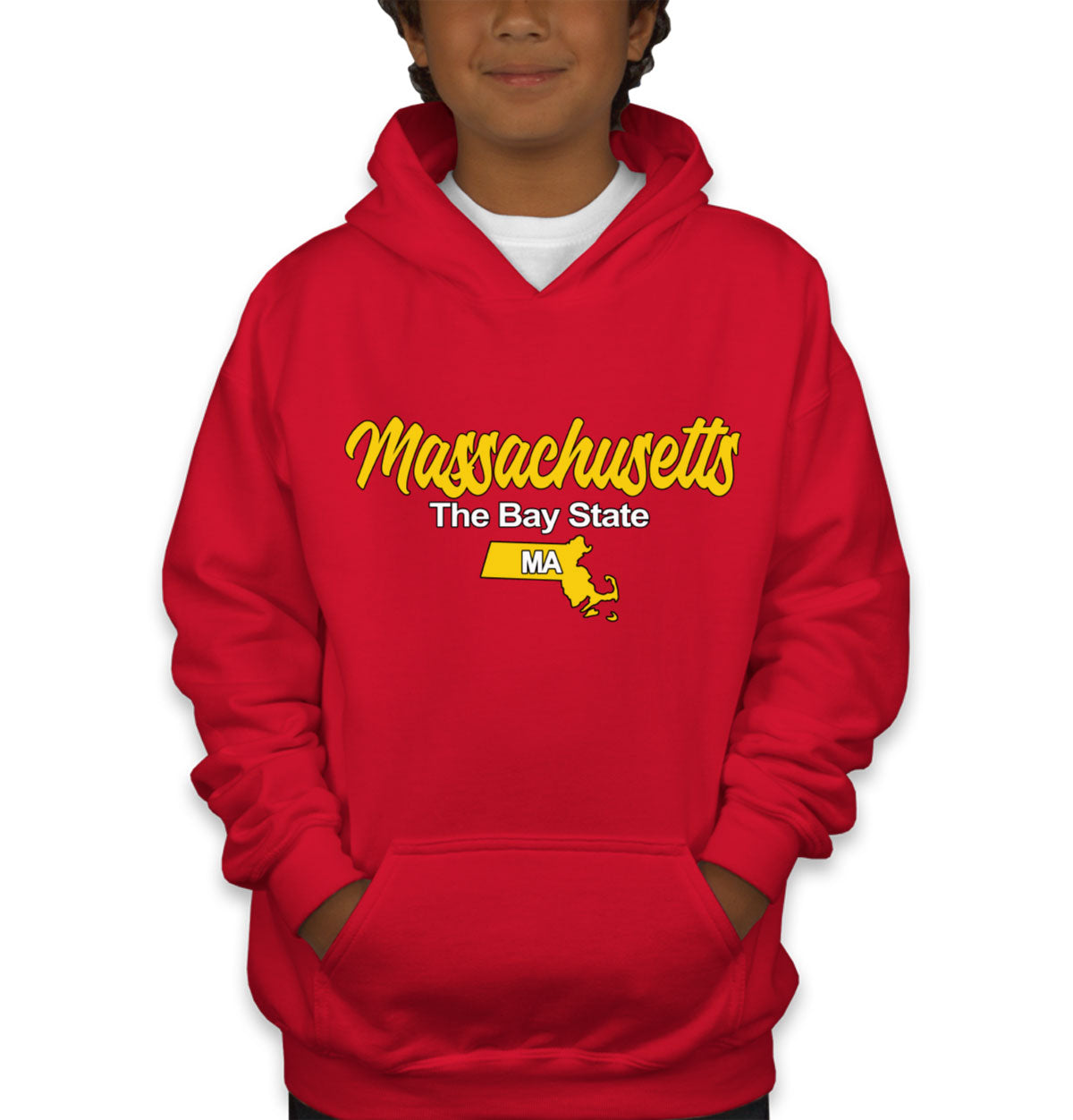 Massachusetts The Bay State Youth Hoodie