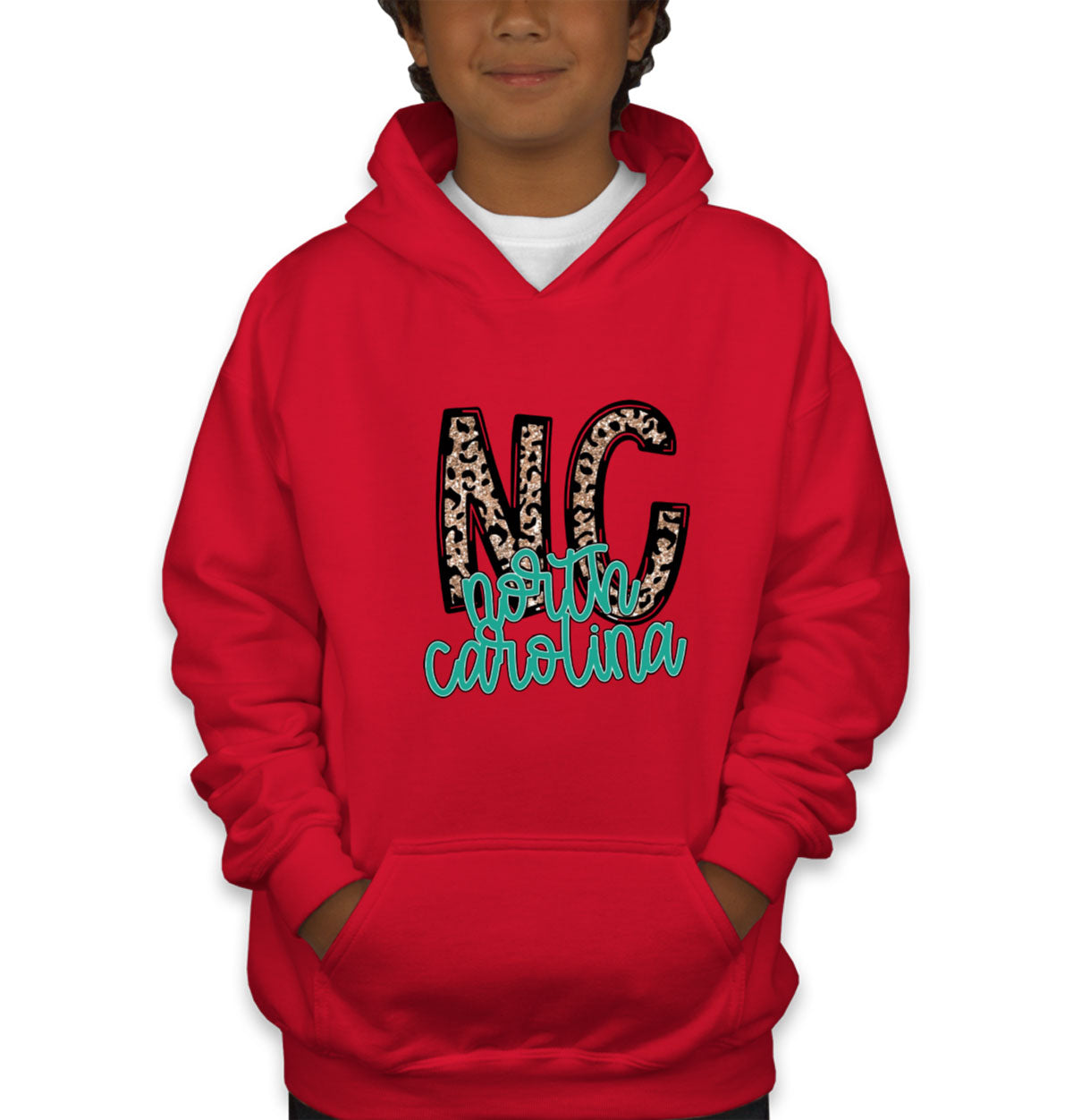 North Carolina State Abbreviation Youth Hoodie