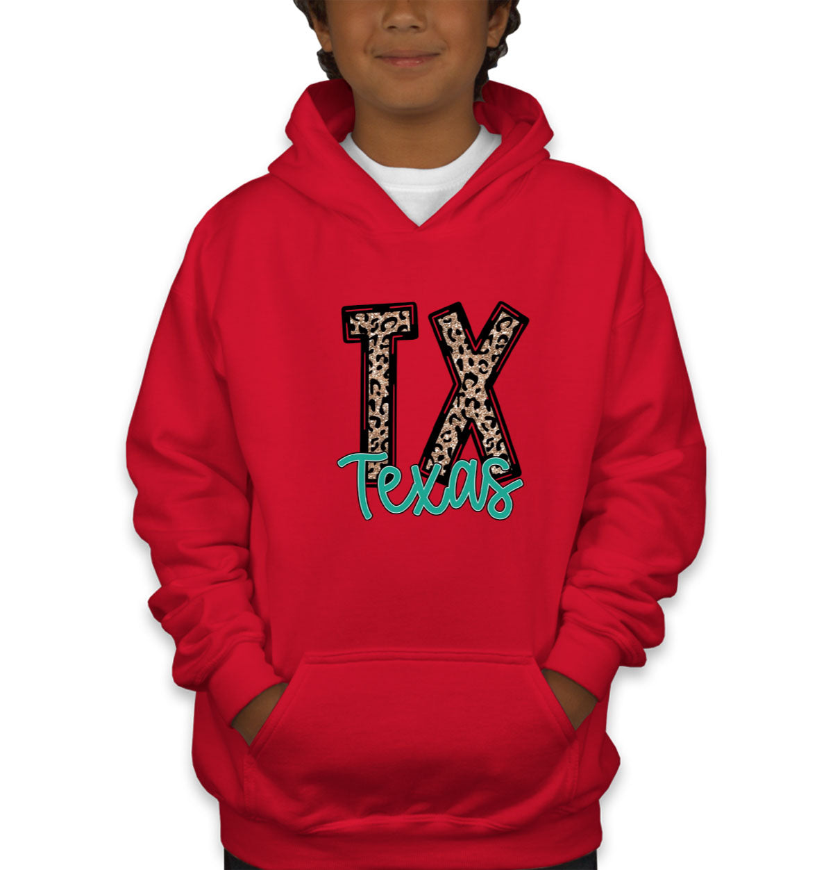 Texas State Abbreviation Youth Hoodie