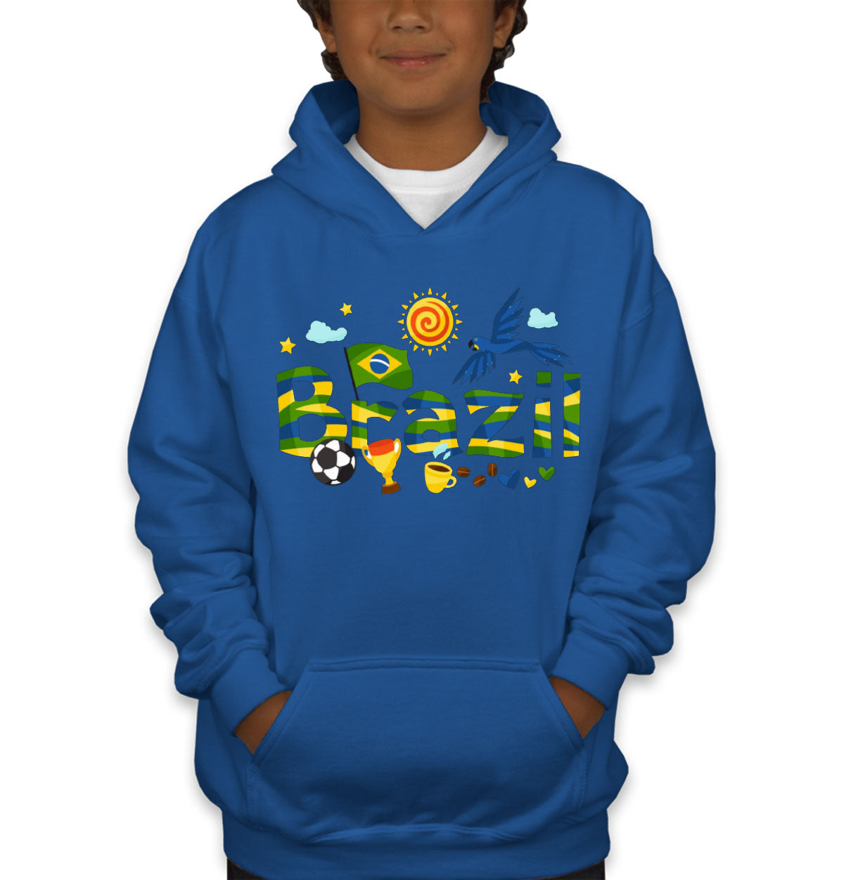 Brazil Objects Youth Hoodie