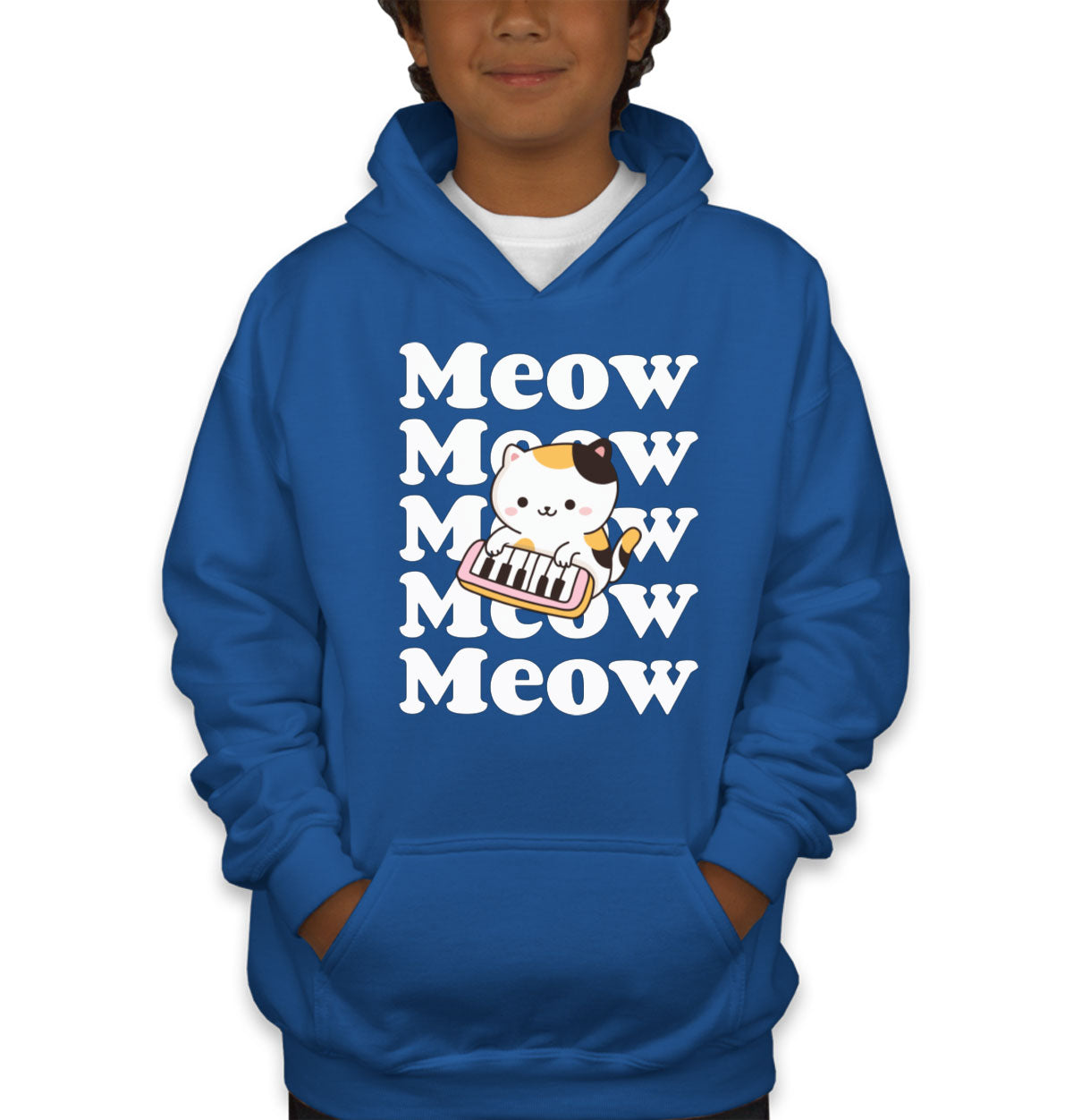 Cute Cat Meow Youth Hoodie