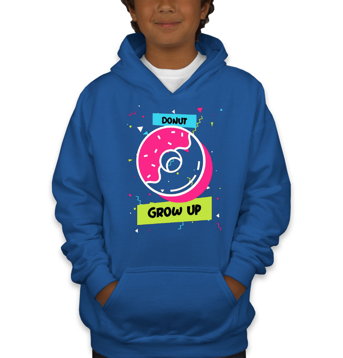 Donut Grow Up Birthday Youth Hoodie