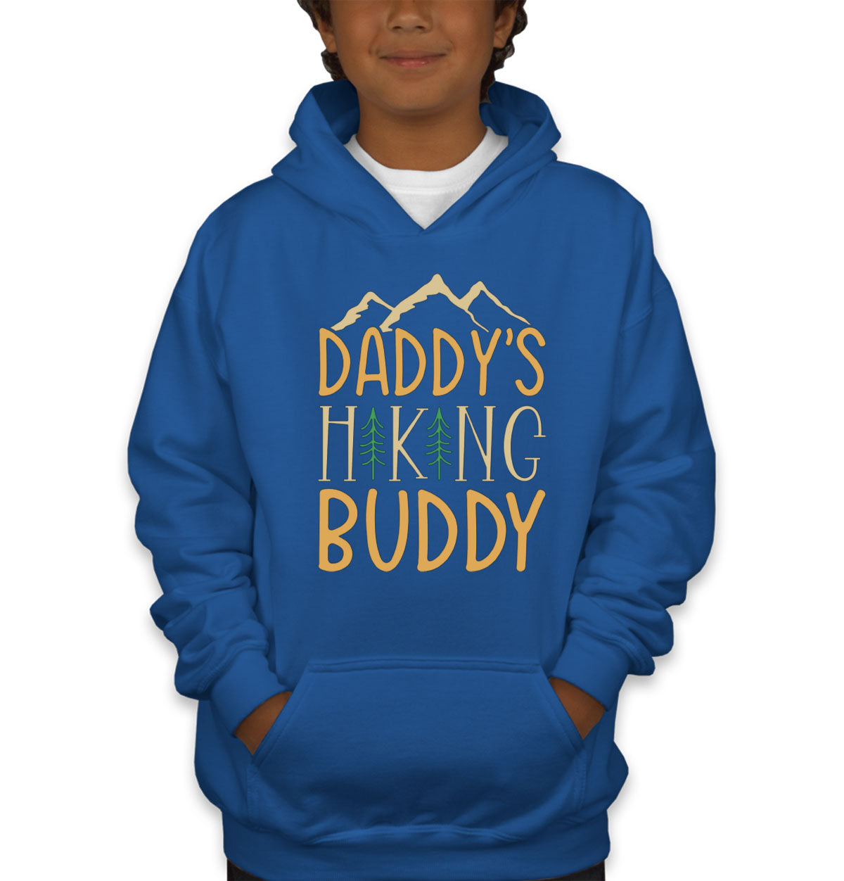 Daddy's Hiking Buddy Youth Hoodie
