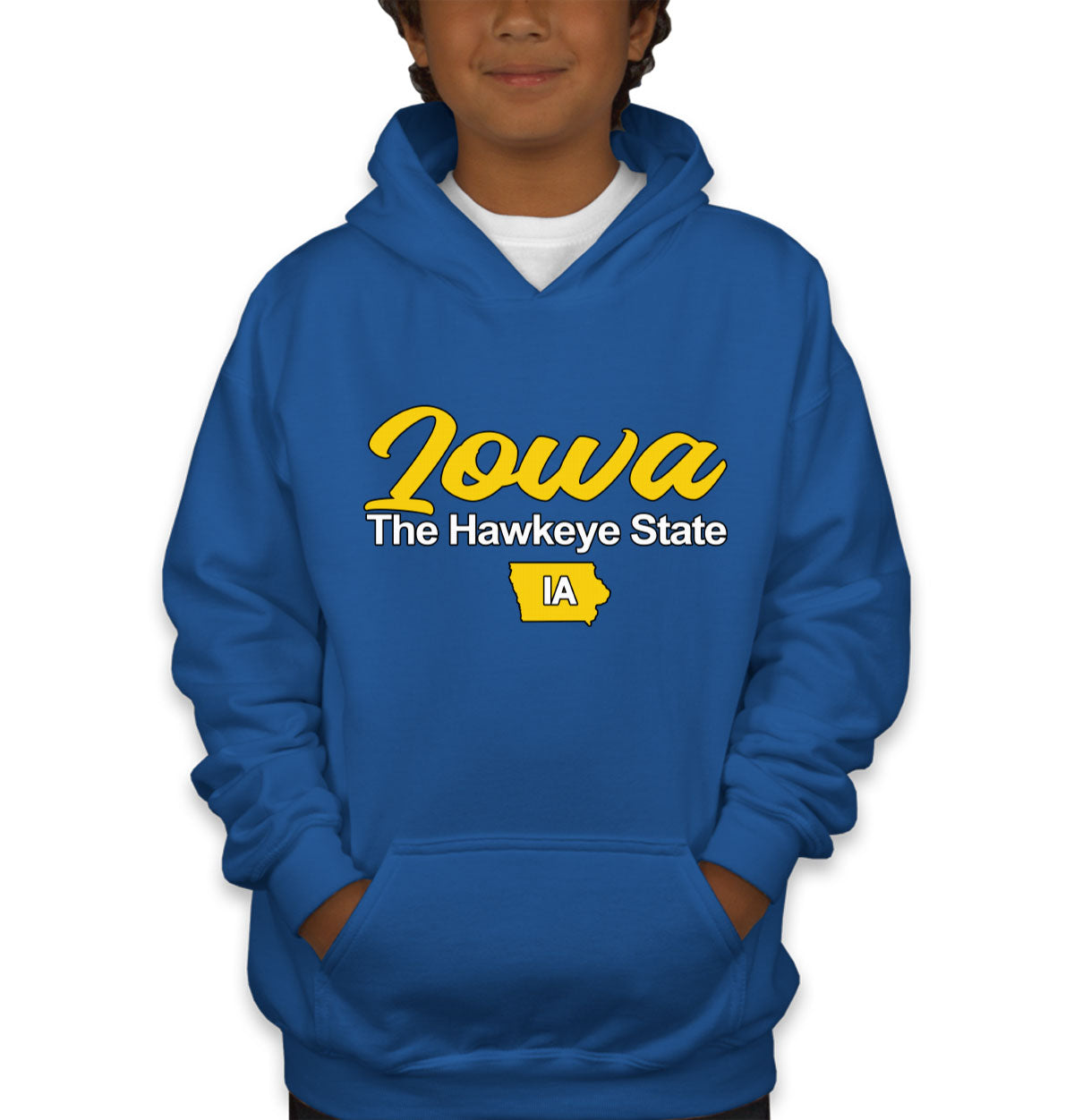 Iowa The Hawkeye State Youth Hoodie