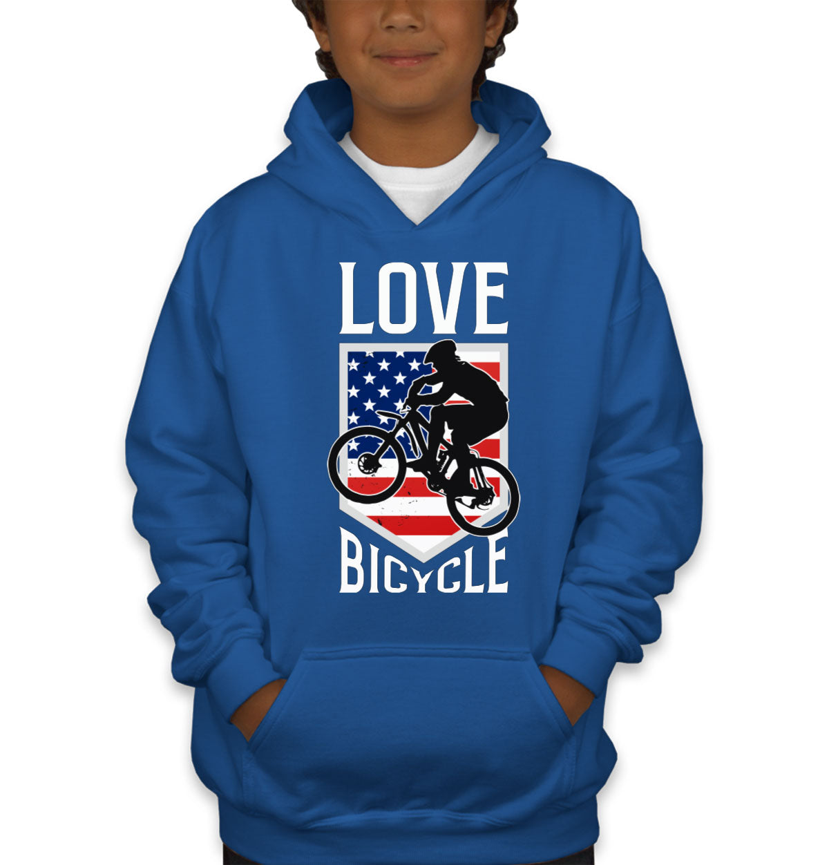 Love Bicycle Youth Hoodie