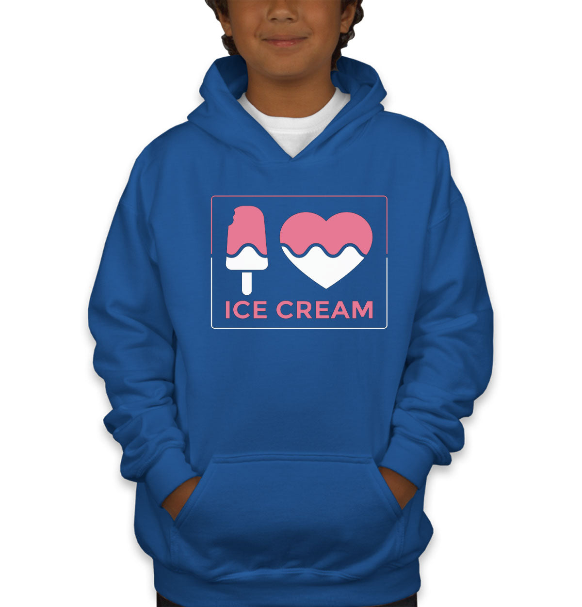 I Love Ice Cream Youth Hoodie