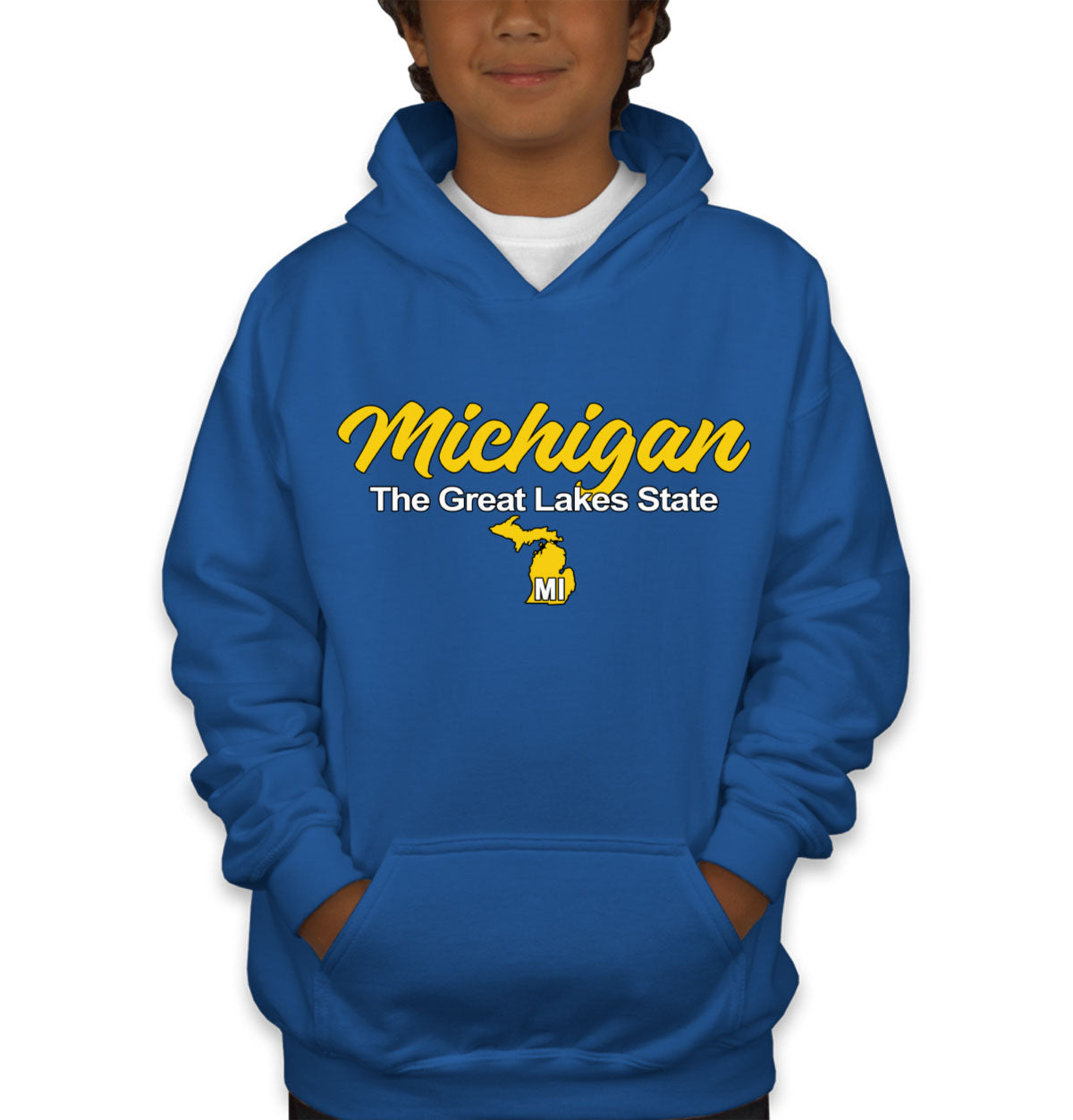 Michigan The Great Lakes State Youth Hoodie