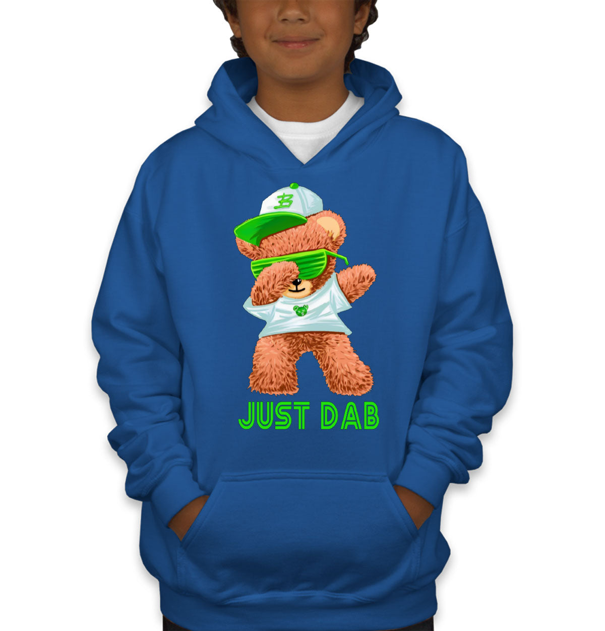 Dabbing Teddy Bear Just Dab Youth Hoodie