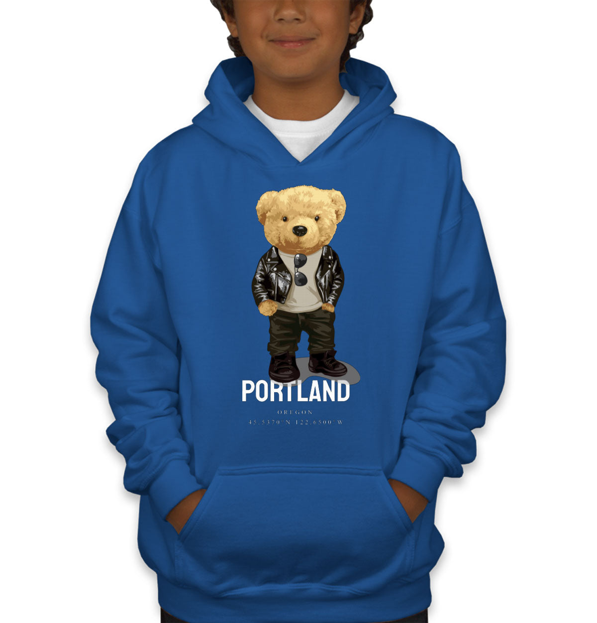 Teddy Bear Portland Youth Hoodie