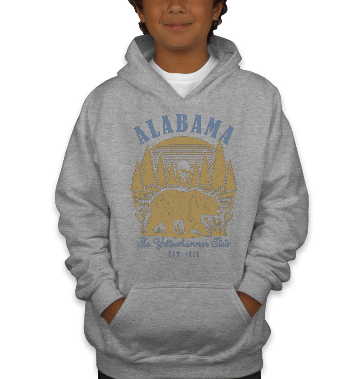 Alabama State Vintage Youth Hoodie