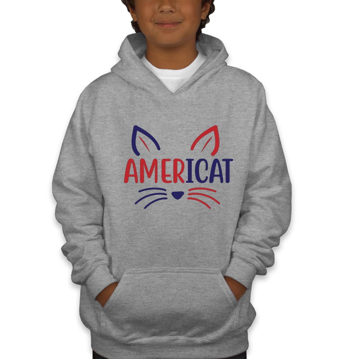 Americat Cat Youth Hoodie