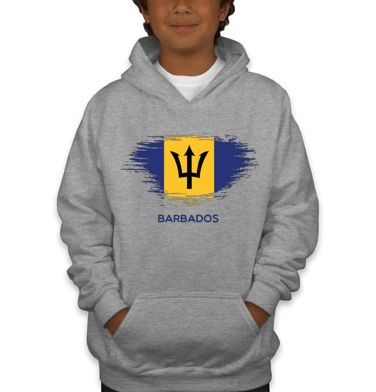 Barbados Flag Youth Hoodie