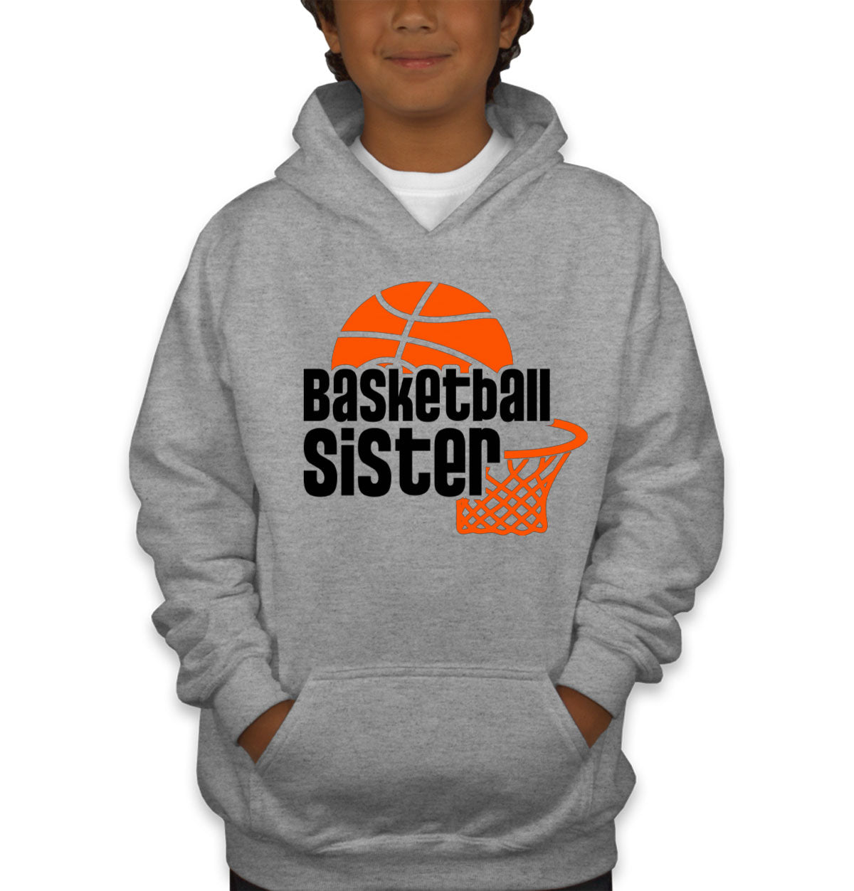 Basketball Sister Youth Hoodie