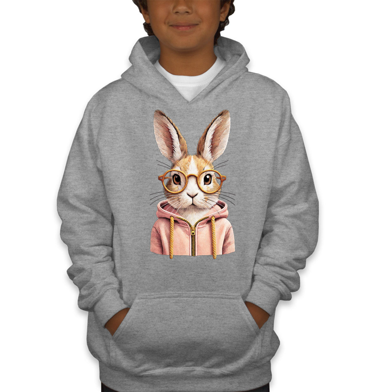 Cute Bunny Youth Hoodie