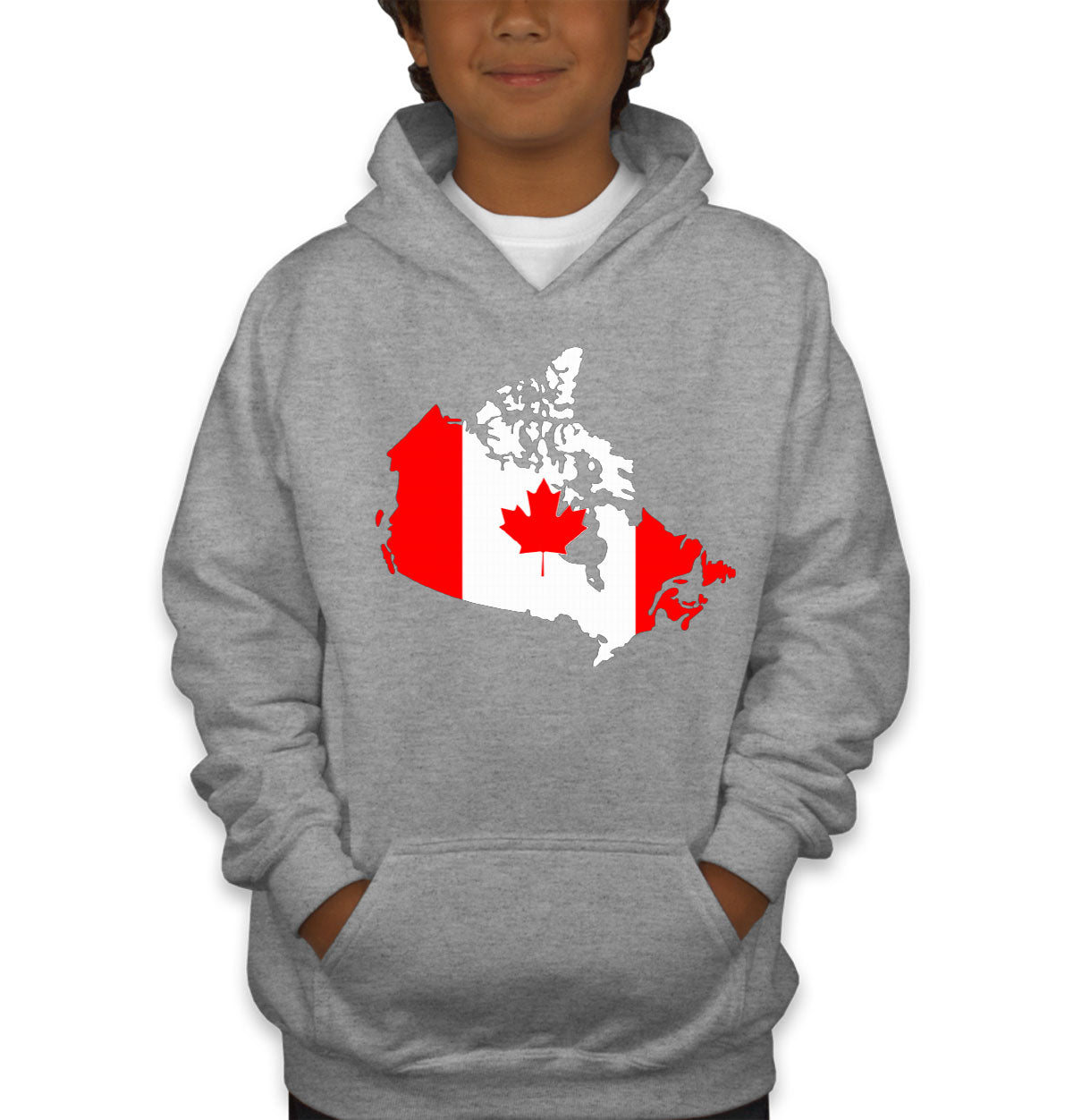 Canada Map Canada Flag Youth Hoodie