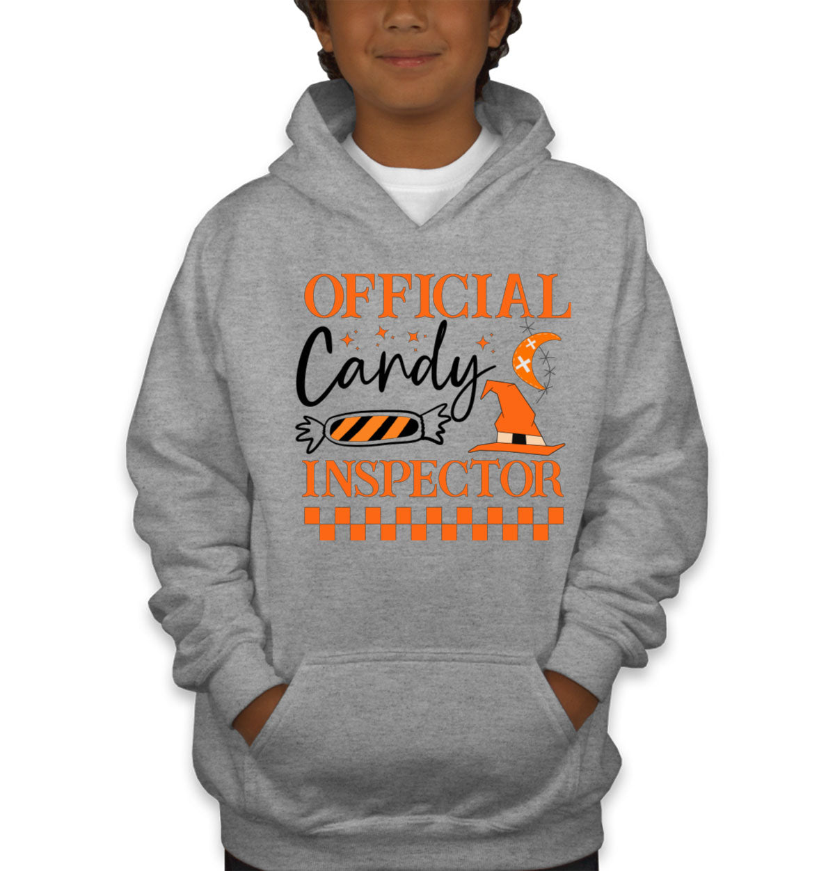 Official Candy Inspector Halloween Youth Hoodie