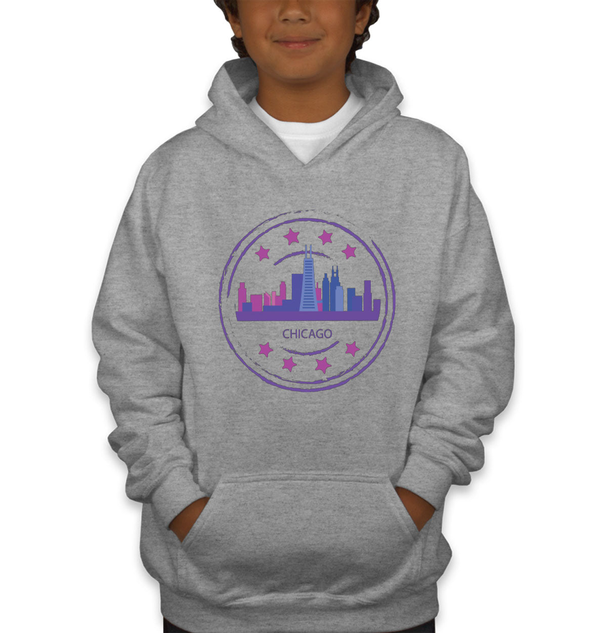 Chicago Stamp Youth Hoodie