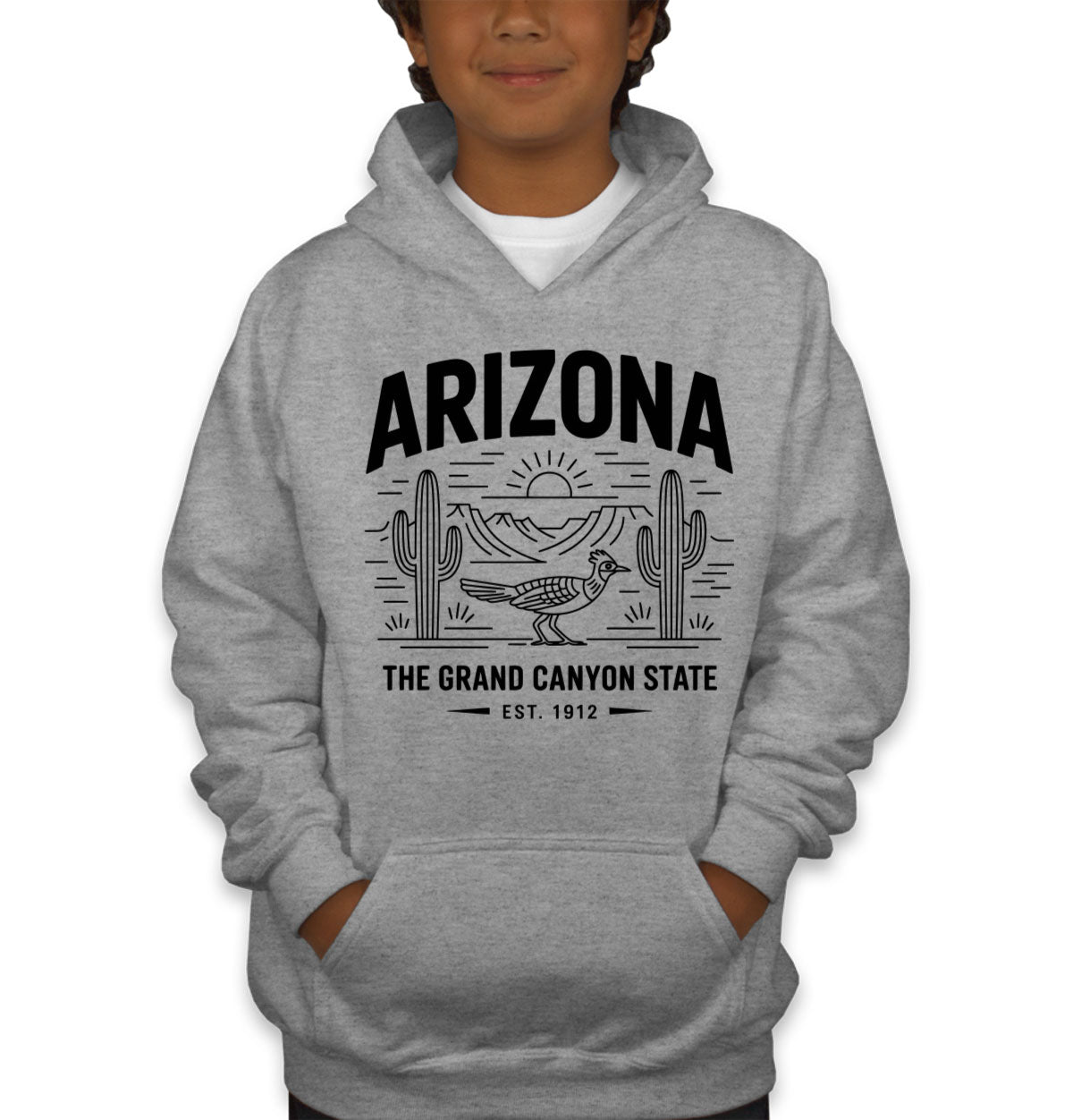 Arizona Cityscape Illustration The Grand Canyon State Youth Hoodie