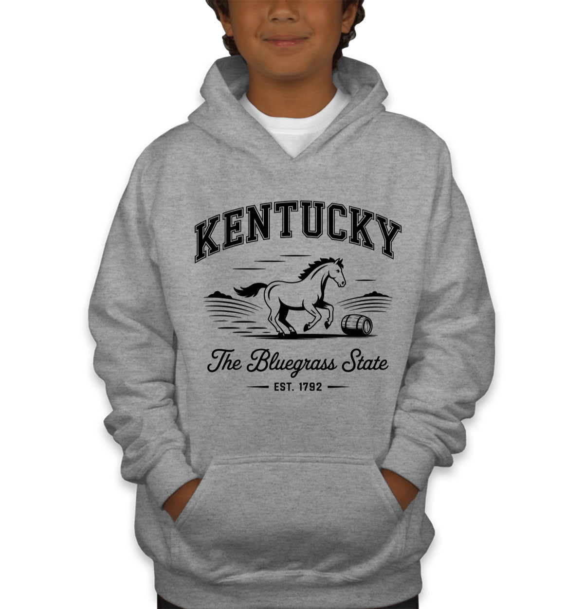 Kentucky Cityscape Illustration The Bluegrass State Youth Hoodie