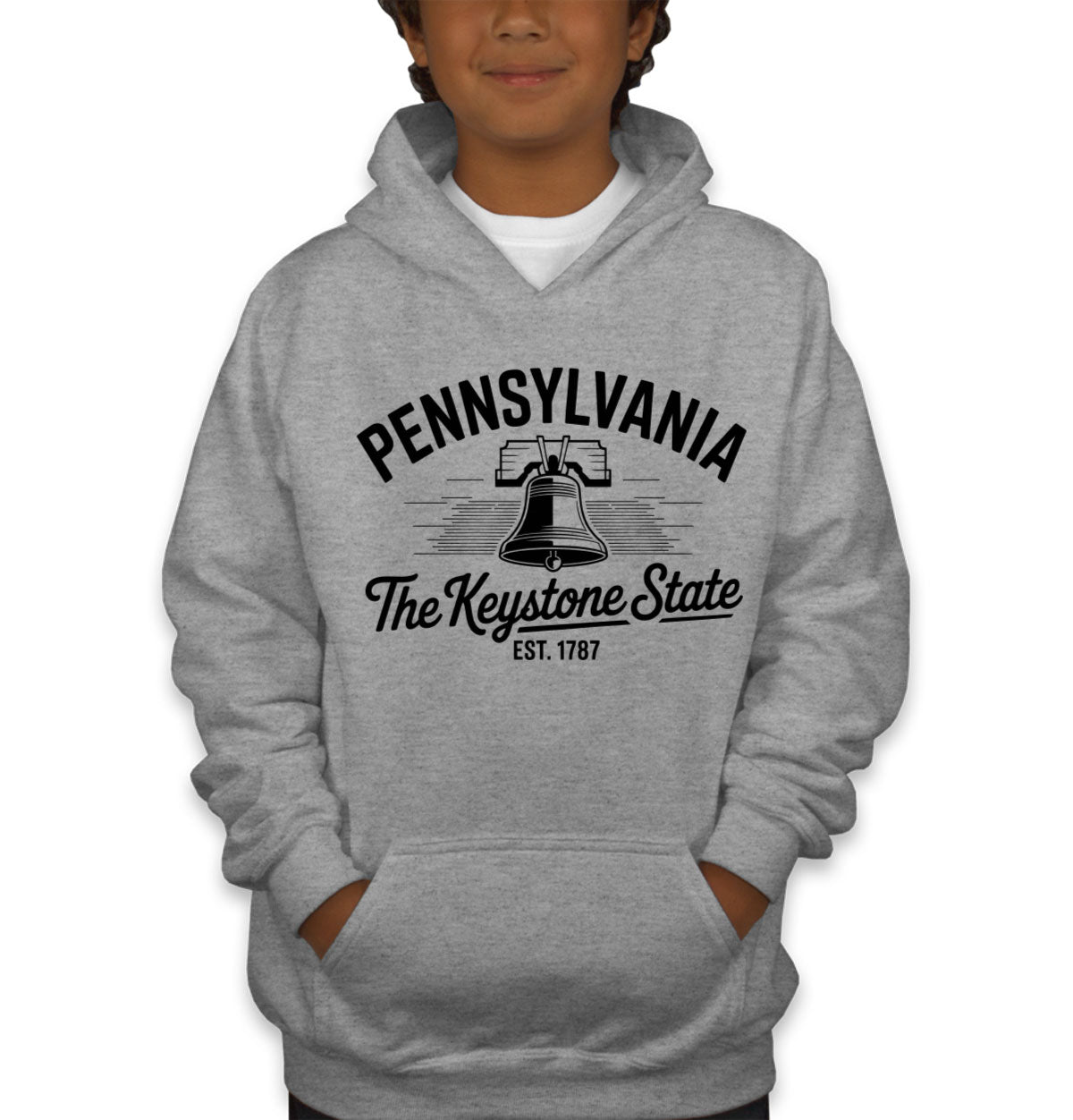 Pennsylvania Cityscape Illustration The Keystone State Youth Hoodie