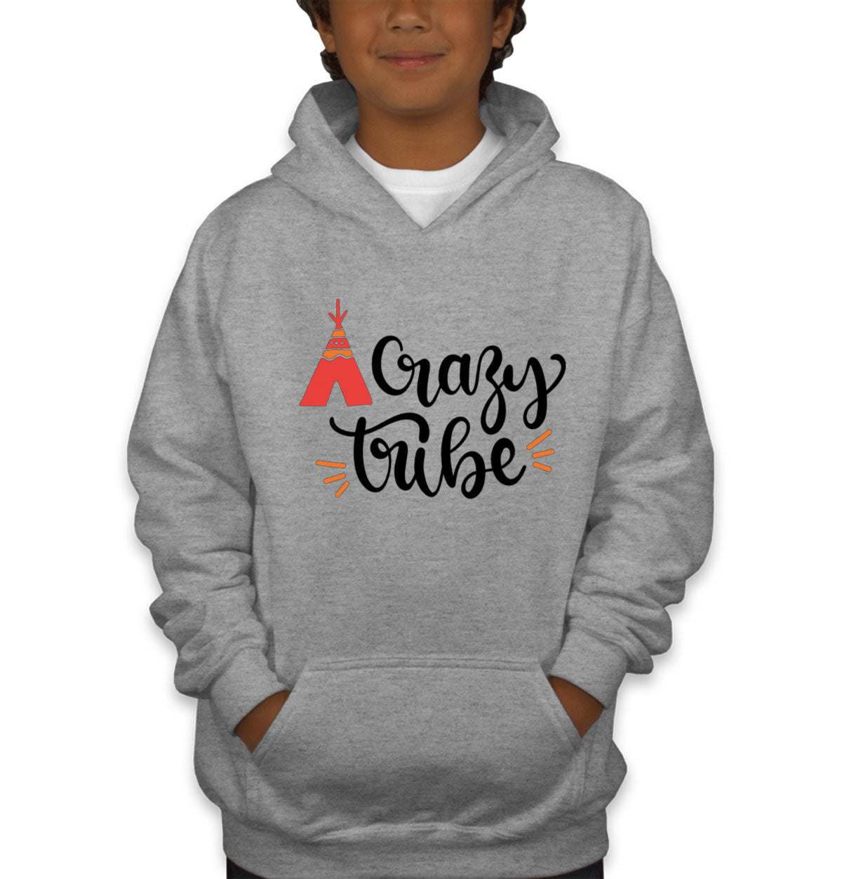 Crazy Tribe Camping Youth T-shirt