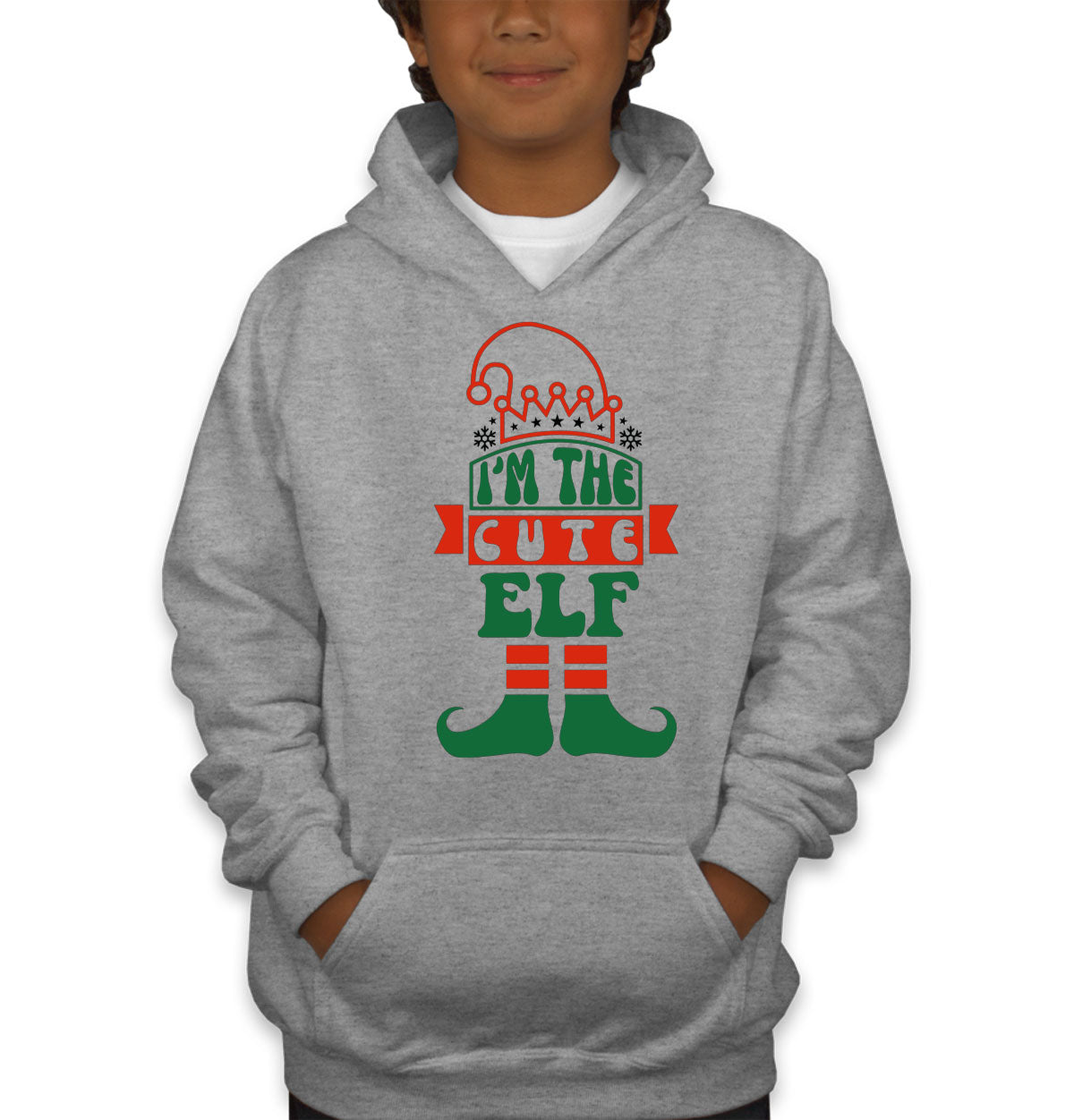 I'm The Cute Elf Christmas Youth Hoodie