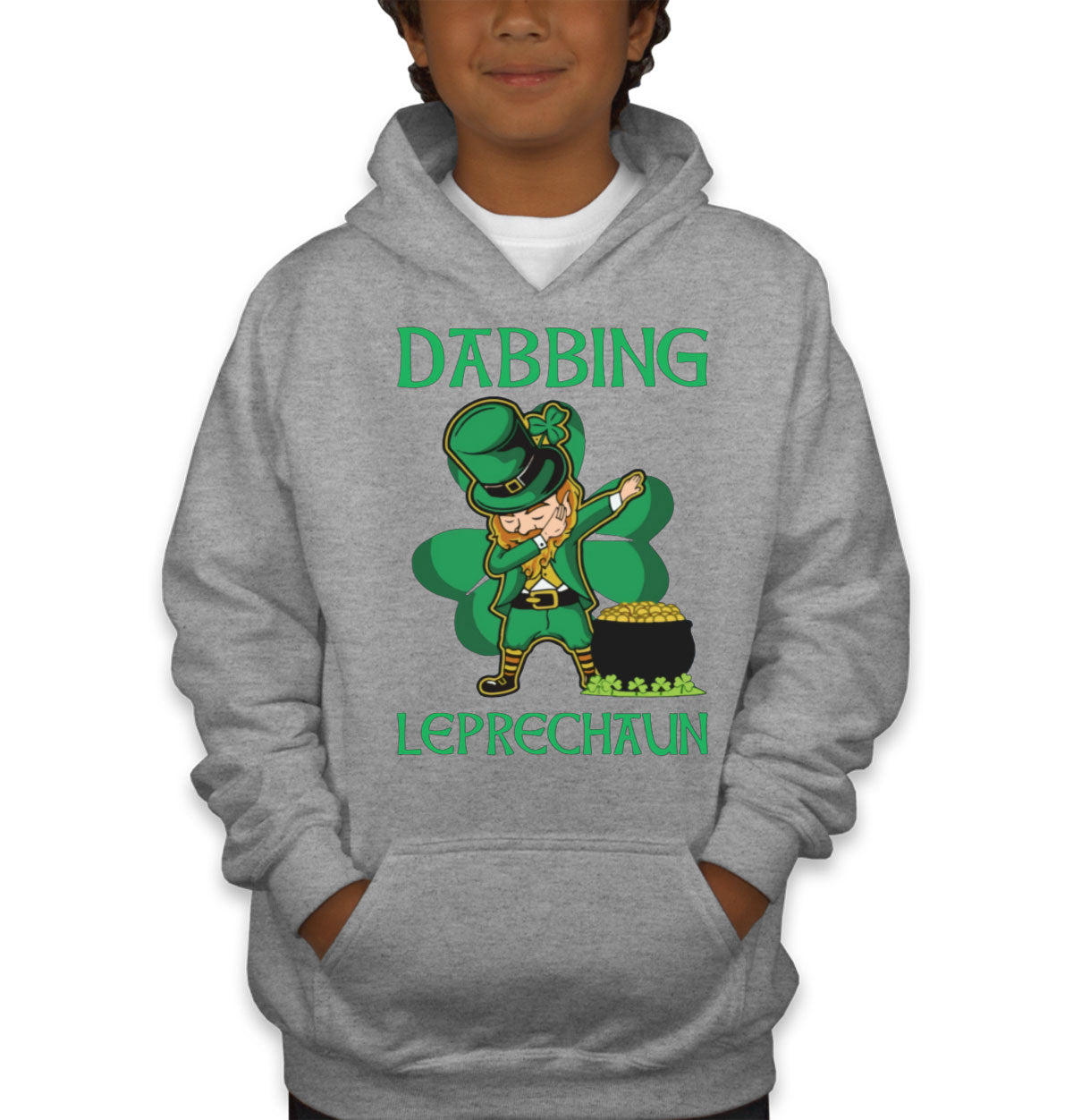 Dabbing Leprechaun St. Patrick's Day Youth Hoodie